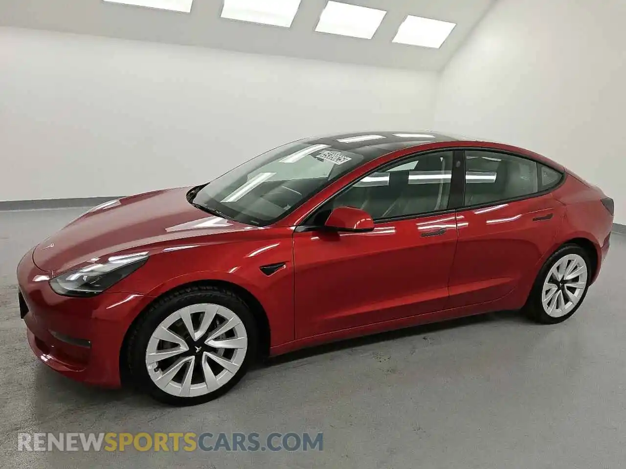 1 Photograph of a damaged car 5YJ3E1EBXNF291047 TESLA MODEL 3 2022