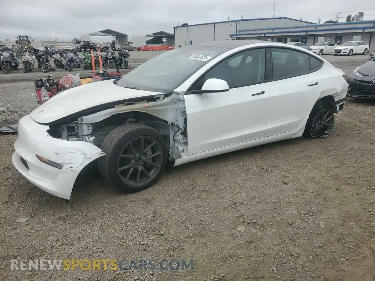 1 Photograph of a damaged car 5YJ3E1EBXNF298483 TESLA MODEL 3 2022