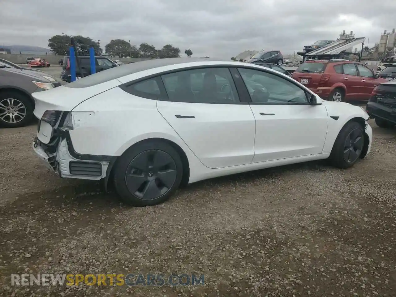 3 Photograph of a damaged car 5YJ3E1EBXNF298483 TESLA MODEL 3 2022