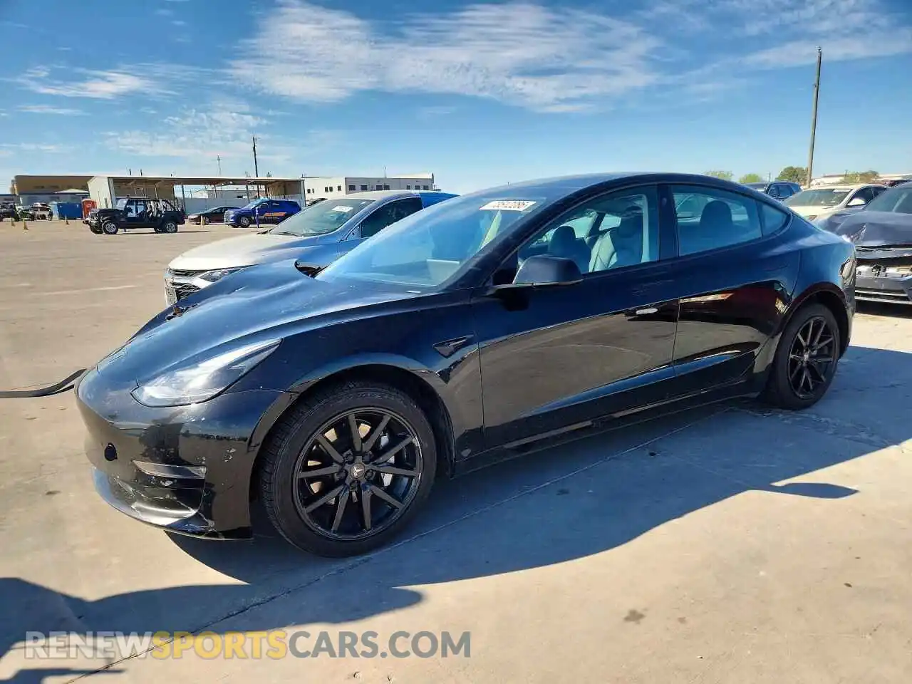 1 Photograph of a damaged car 5YJ3E1EBXNF319560 TESLA MODEL 3 2022