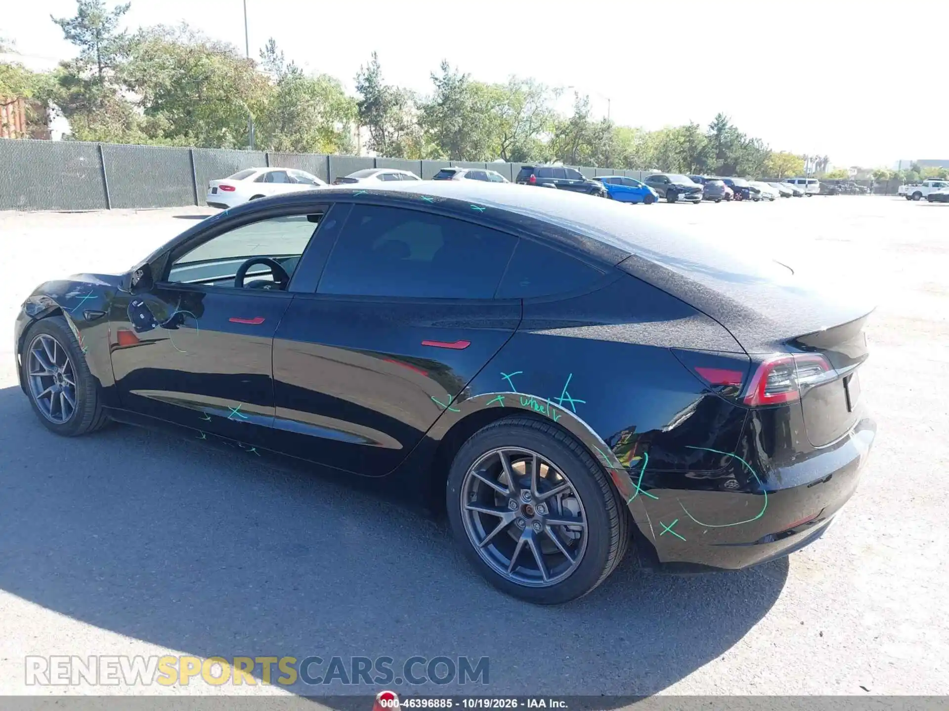 3 Photograph of a damaged car 5YJ3E1EBXNF323432 TESLA MODEL 3 2022