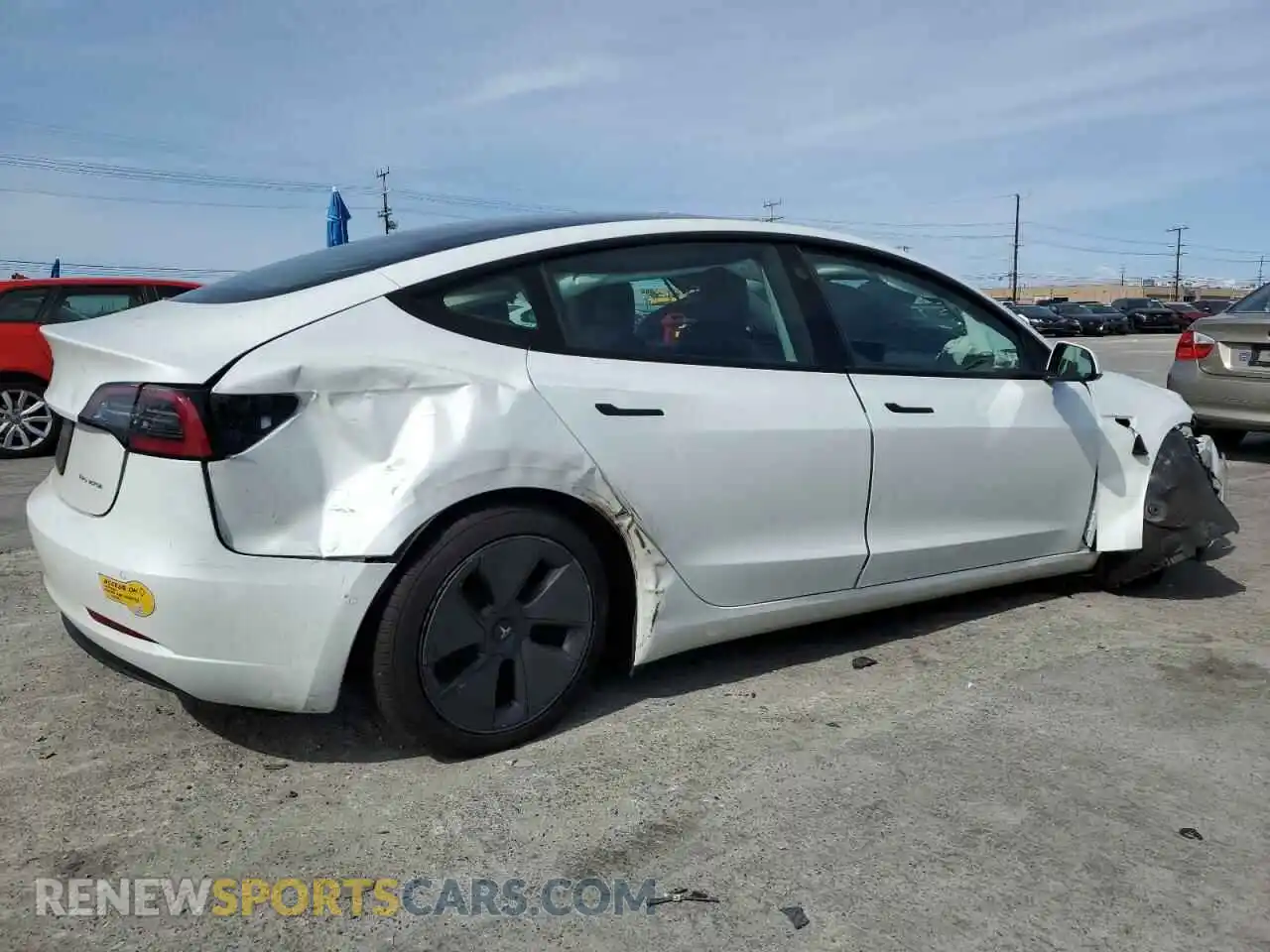 3 Photograph of a damaged car 5YJ3E1EBXNF330719 TESLA MODEL 3 2022