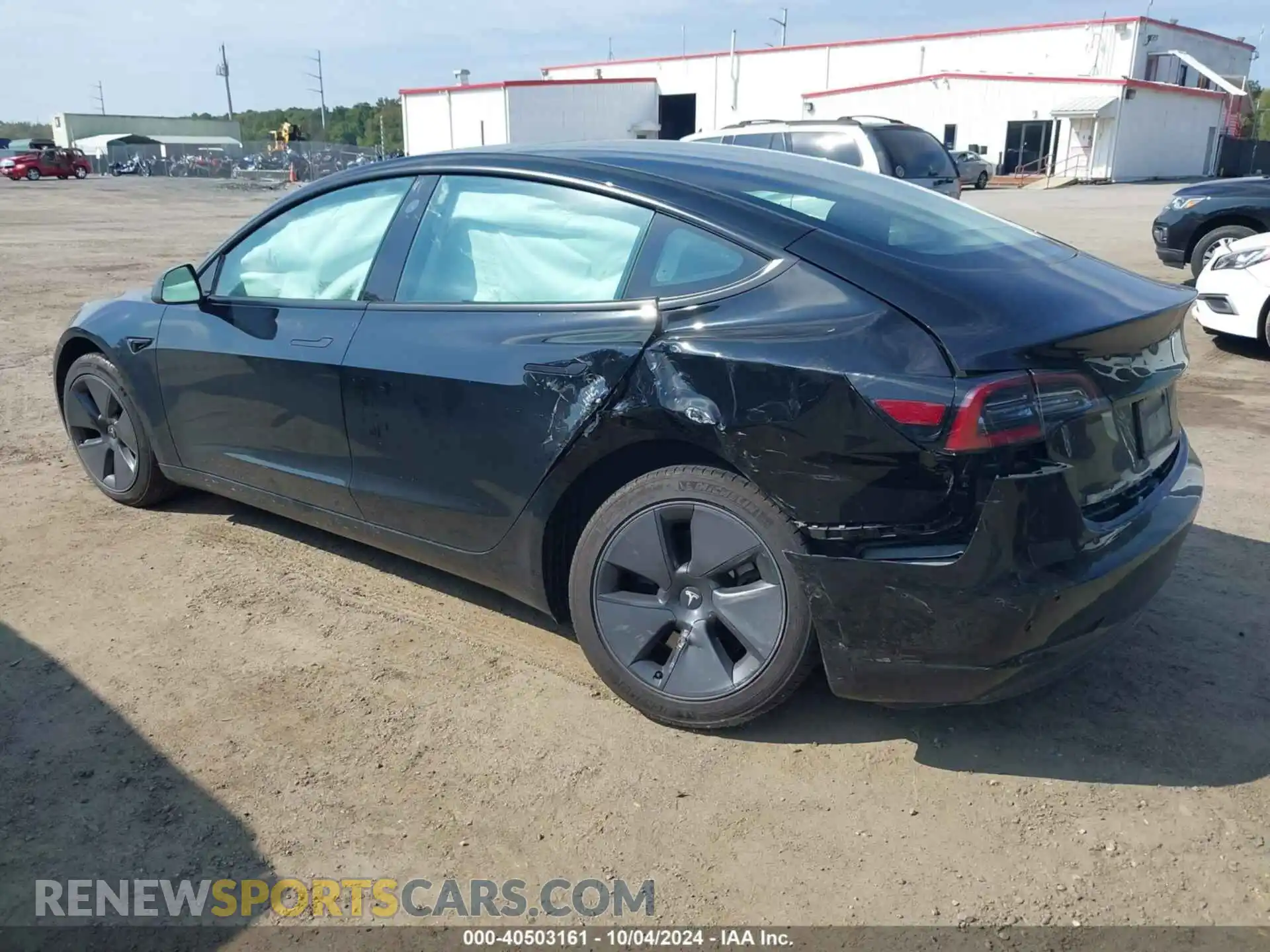 3 fotografías del automóvil dañado 5YJ3E1EBXNF349514 TESLA MODEL 3 2022