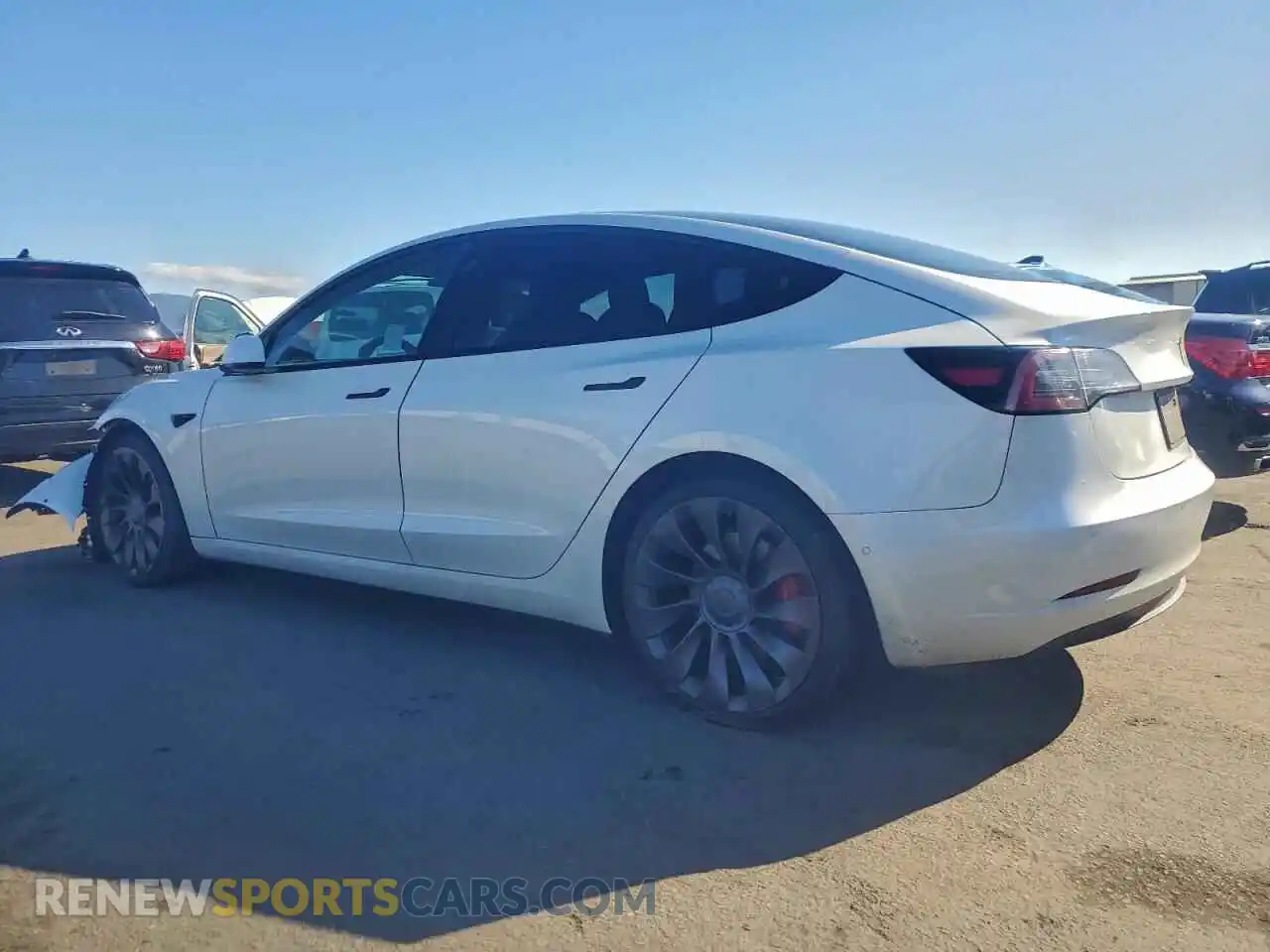 2 Photograph of a damaged car 5YJ3E1EC0NF229259 TESLA MODEL 3 2022