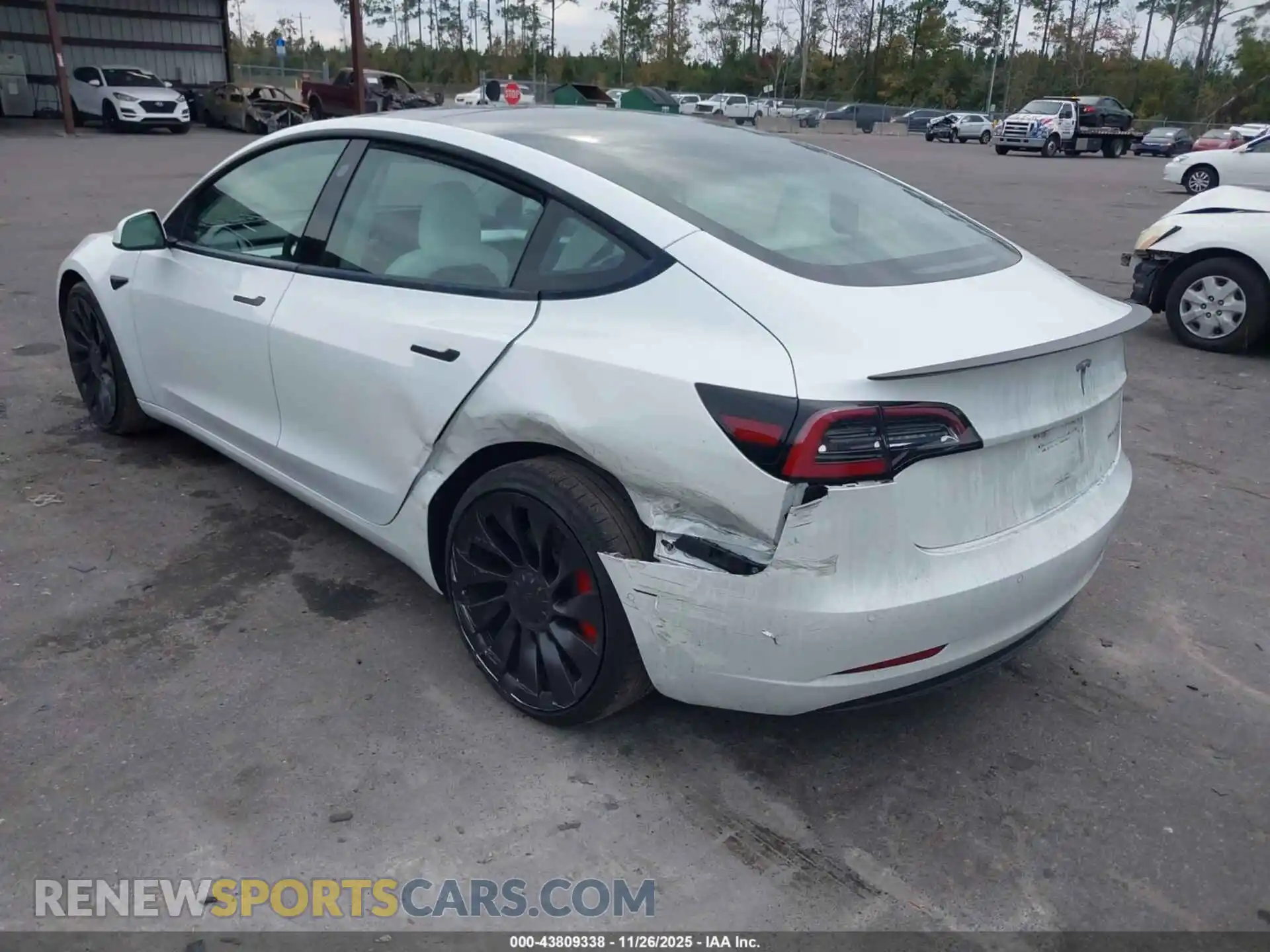 3 Photograph of a damaged car 5YJ3E1EC0NF259362 TESLA MODEL 3 2022