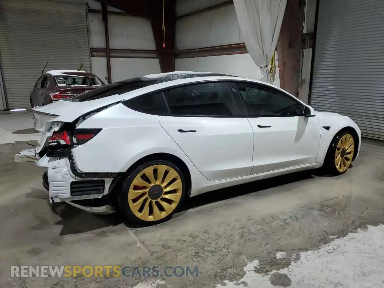 3 Photograph of a damaged car 5YJ3E1EC0NF270247 TESLA MODEL 3 2022