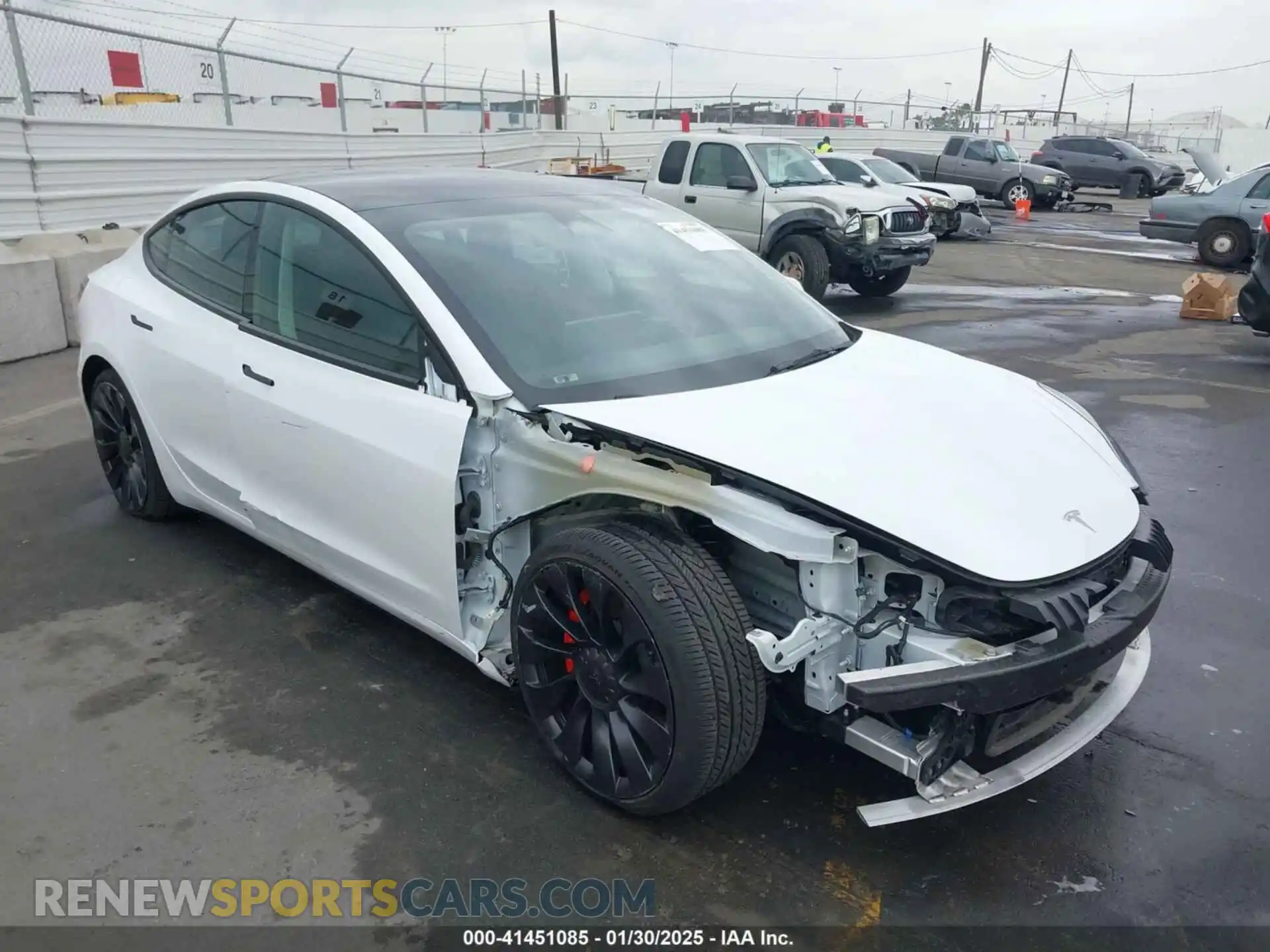 1 fotografías del automóvil dañado 5YJ3E1EC0NF293544 TESLA MODEL 3 2022