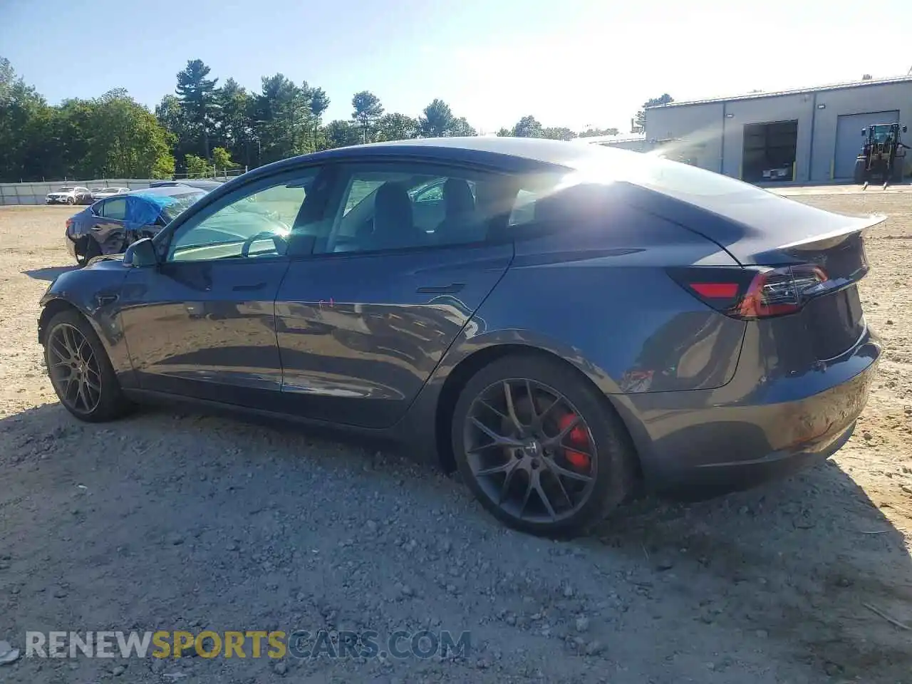 2 Photograph of a damaged car 5YJ3E1EC1NF265302 TESLA MODEL 3 2022