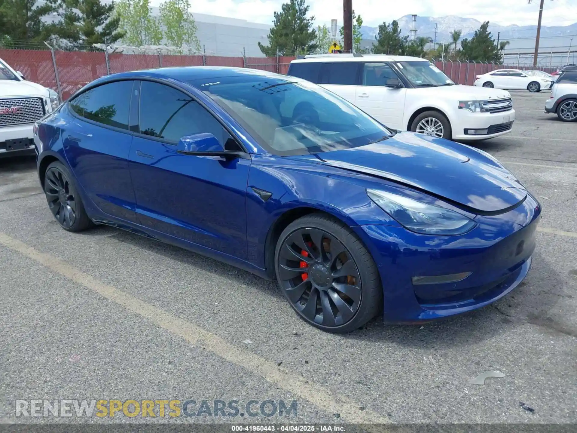 1 Photograph of a damaged car 5YJ3E1EC1NF296758 TESLA MODEL 3 2022