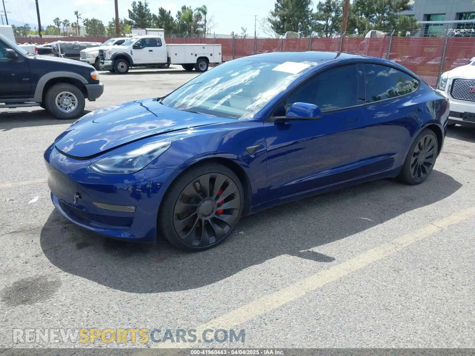 2 Photograph of a damaged car 5YJ3E1EC1NF296758 TESLA MODEL 3 2022