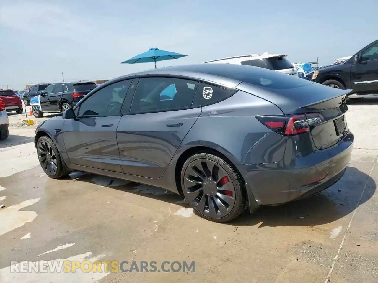 2 Photograph of a damaged car 5YJ3E1EC1NF348826 TESLA MODEL 3 2022