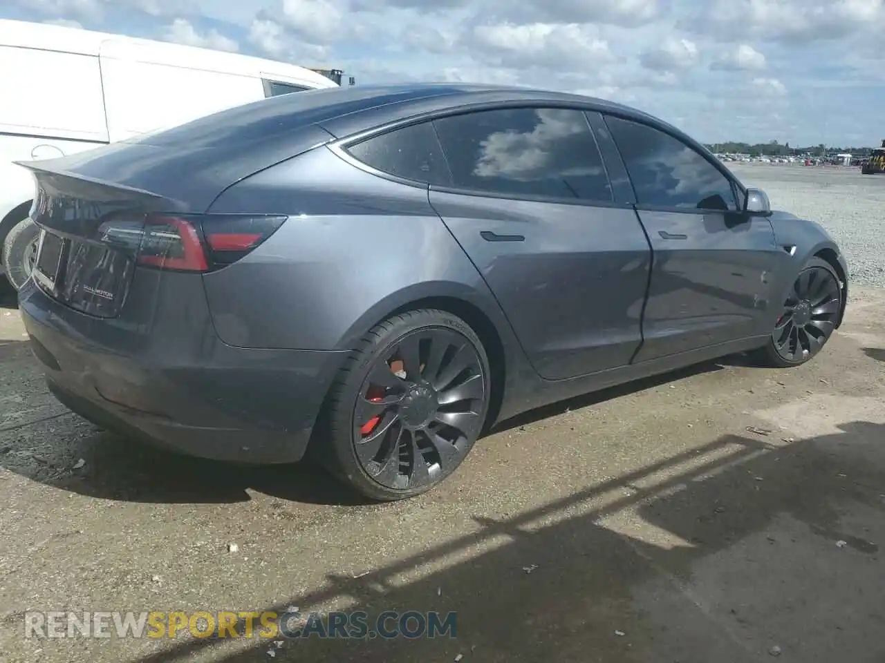 3 Photograph of a damaged car 5YJ3E1EC2NF127817 TESLA MODEL 3 2022
