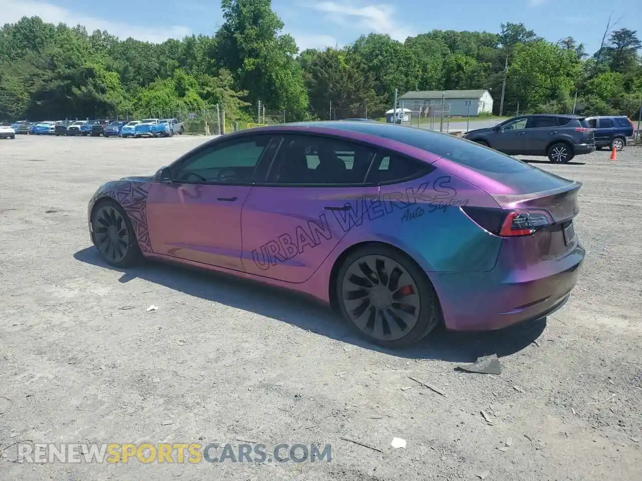 2 Photograph of a damaged car 5YJ3E1EC2NF168335 TESLA MODEL 3 2022