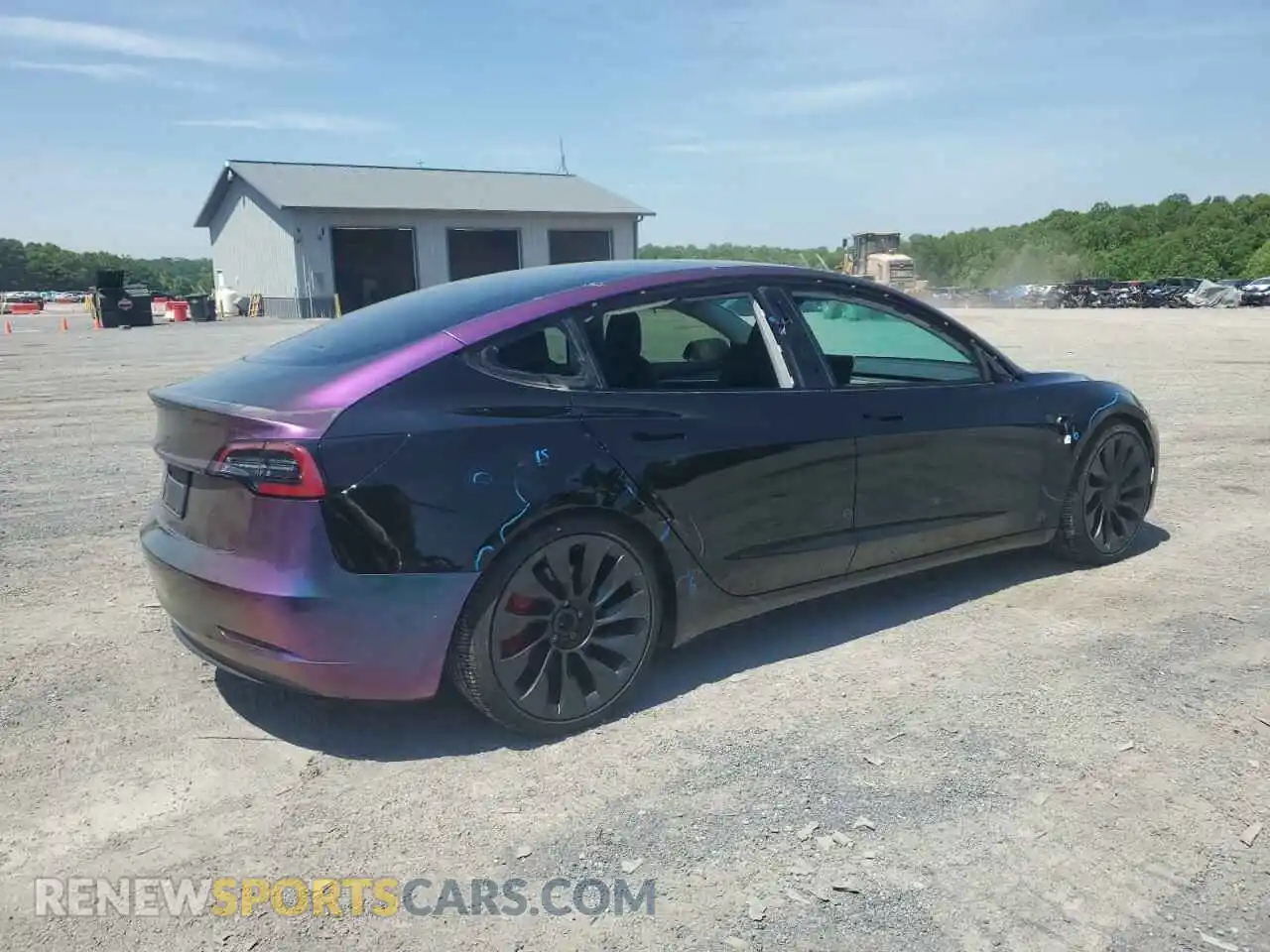 3 Photograph of a damaged car 5YJ3E1EC2NF168335 TESLA MODEL 3 2022