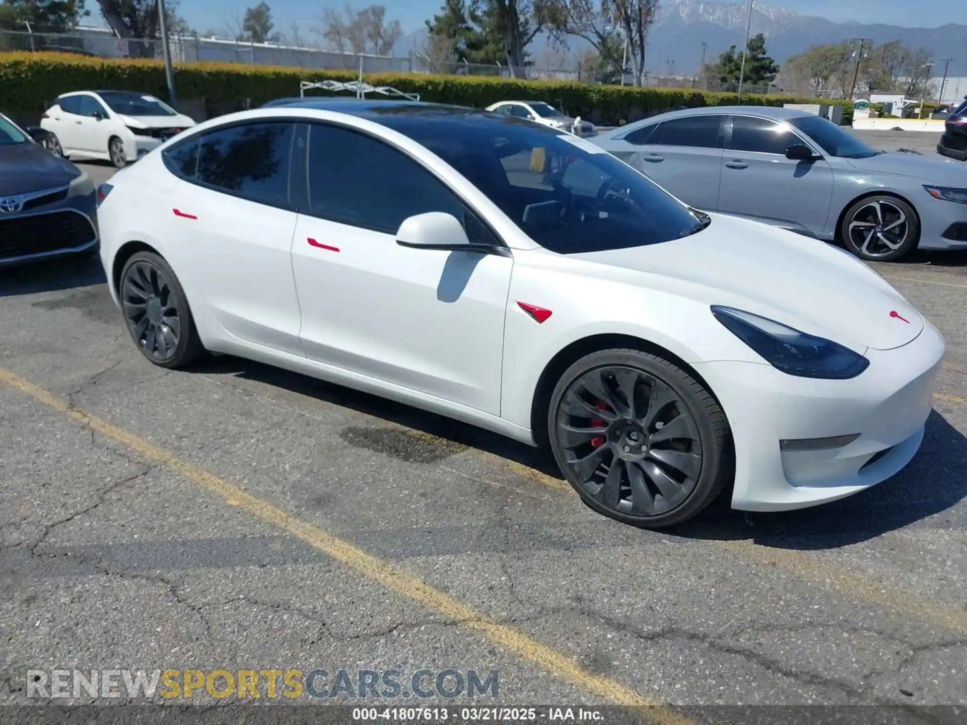 1 Photograph of a damaged car 5YJ3E1EC2NF176127 TESLA MODEL 3 2022