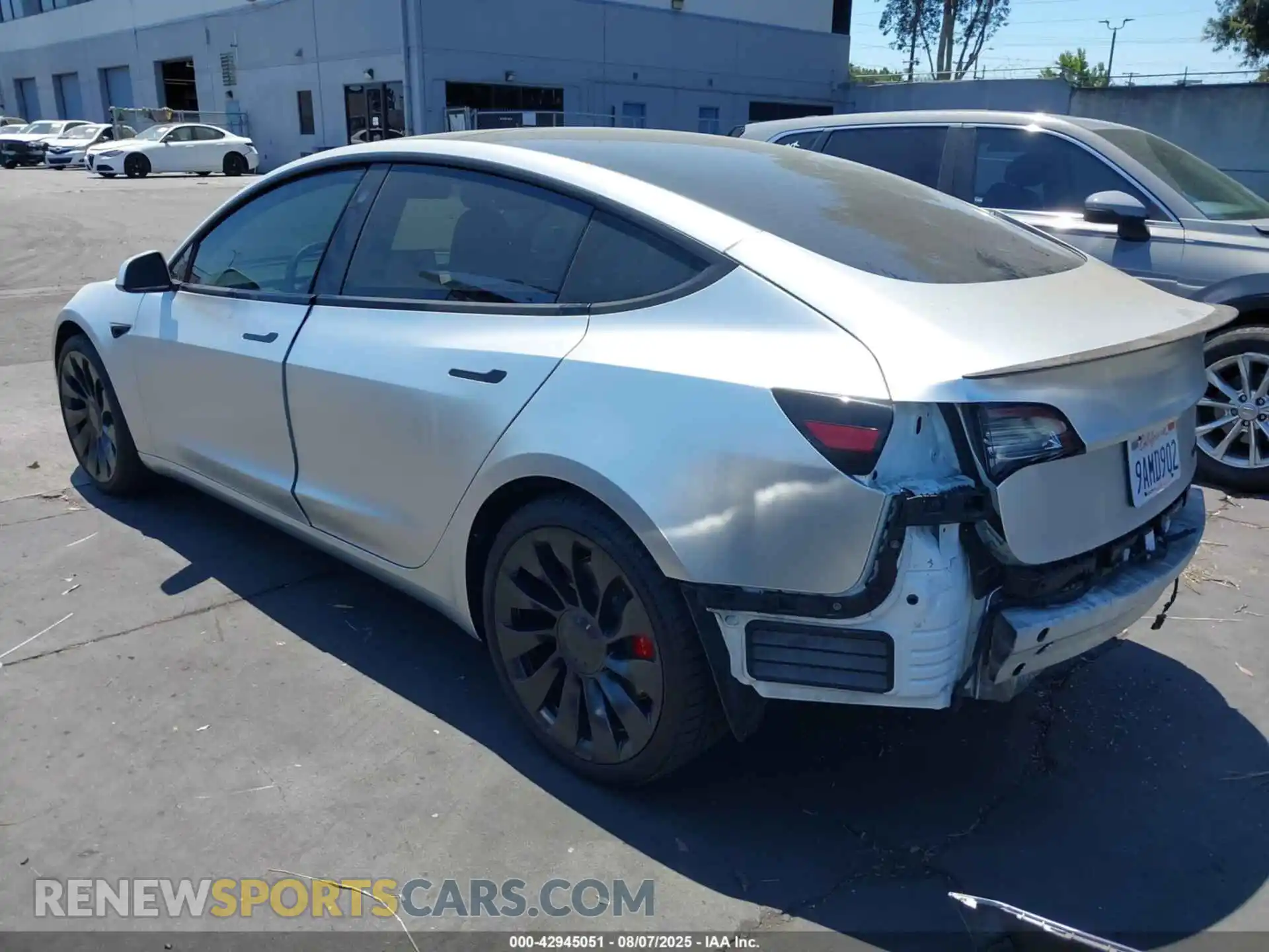 3 Photograph of a damaged car 5YJ3E1EC2NF203343 TESLA MODEL 3 2022