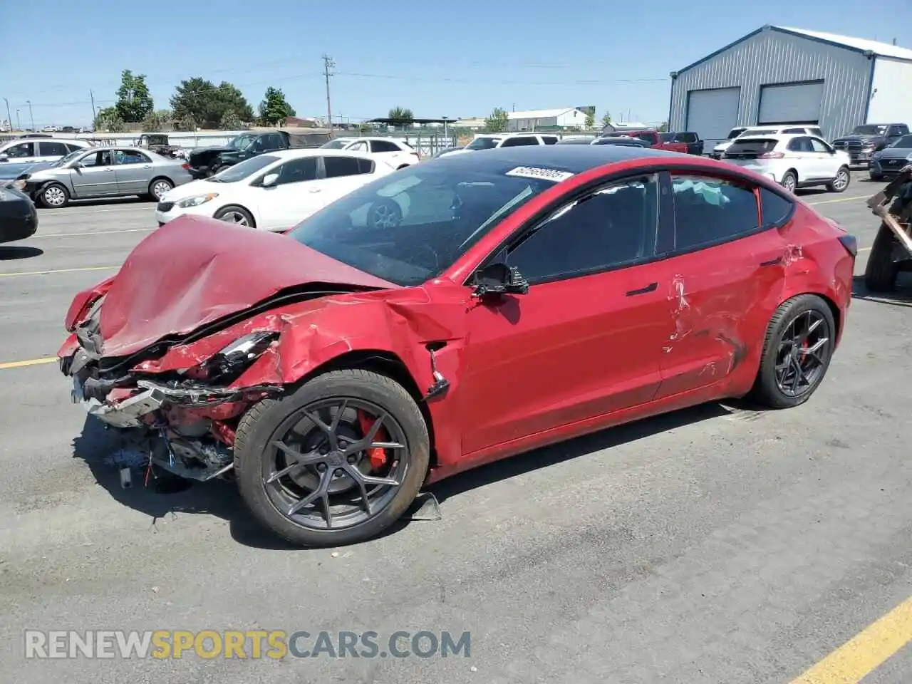 1 Photograph of a damaged car 5YJ3E1EC2NF276650 TESLA MODEL 3 2022