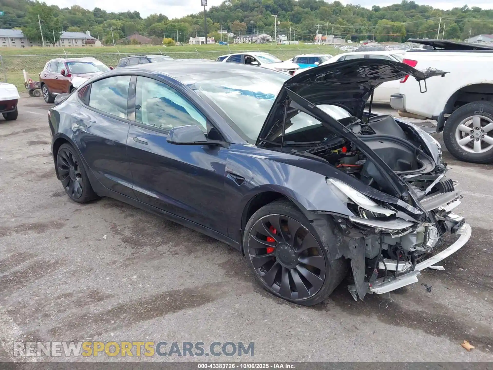 1 Photograph of a damaged car 5YJ3E1EC2NF306973 TESLA MODEL 3 2022