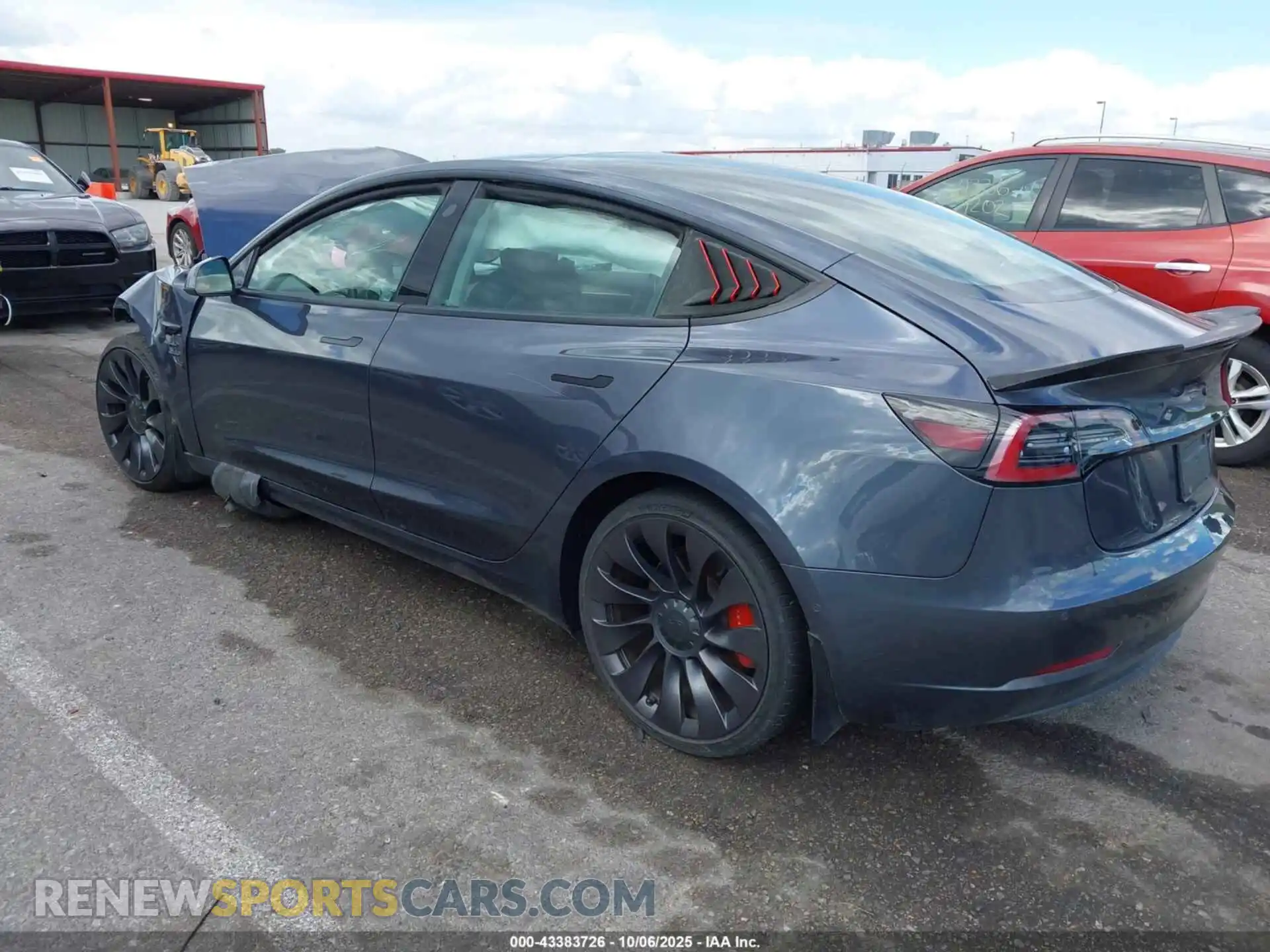 3 Photograph of a damaged car 5YJ3E1EC2NF306973 TESLA MODEL 3 2022