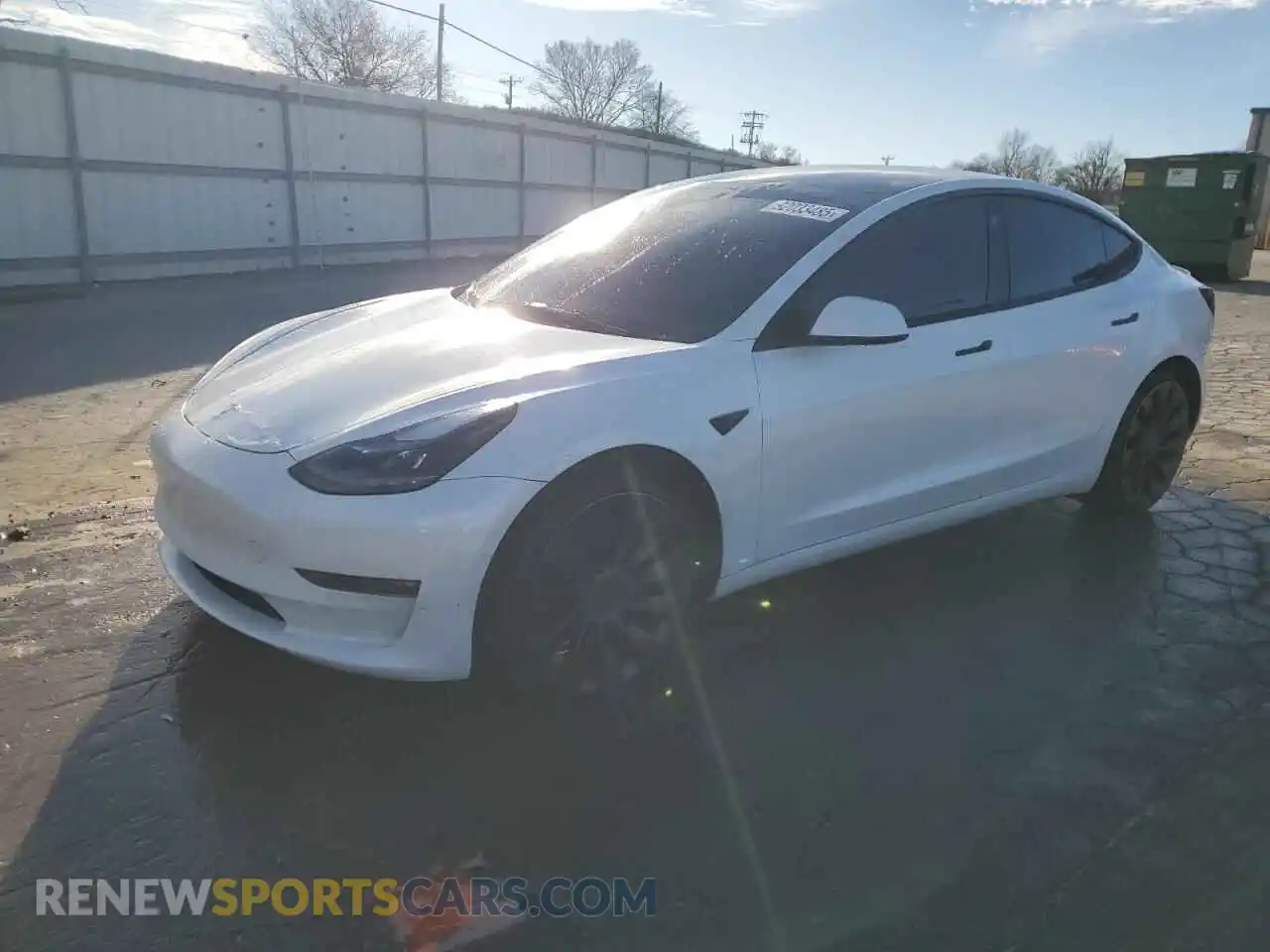 1 Photograph of a damaged car 5YJ3E1EC3NF261848 TESLA MODEL 3 2022