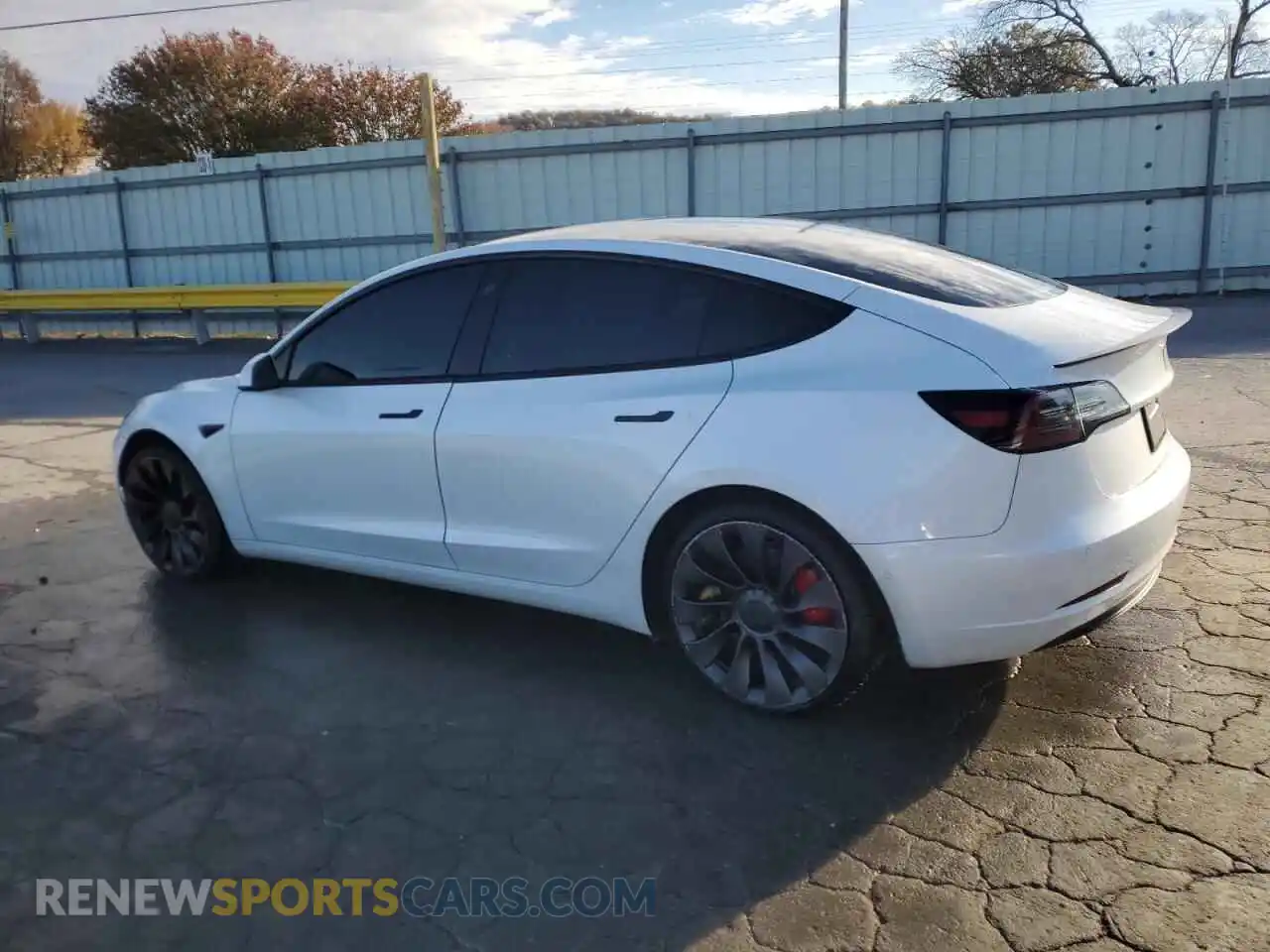 2 Photograph of a damaged car 5YJ3E1EC3NF261848 TESLA MODEL 3 2022