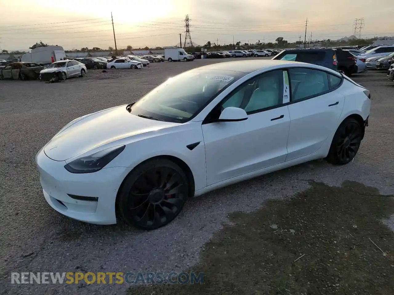1 Photograph of a damaged car 5YJ3E1EC3NF274258 TESLA MODEL 3 2022