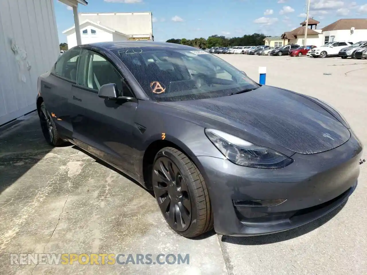 1 Photograph of a damaged car 5YJ3E1EC3NF316119 TESLA MODEL 3 2022
