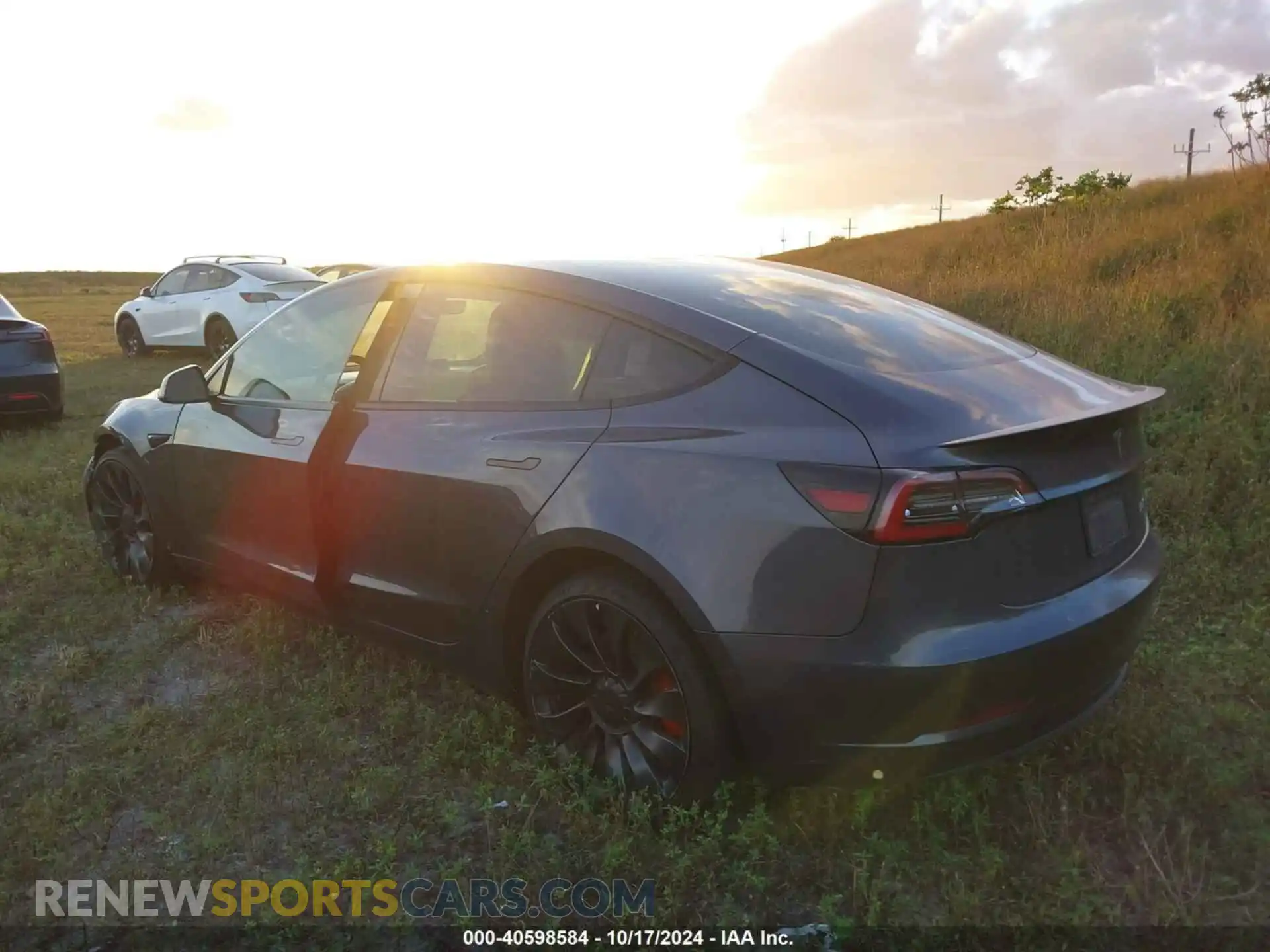 3 Photograph of a damaged car 5YJ3E1EC3NF346737 TESLA MODEL 3 2022