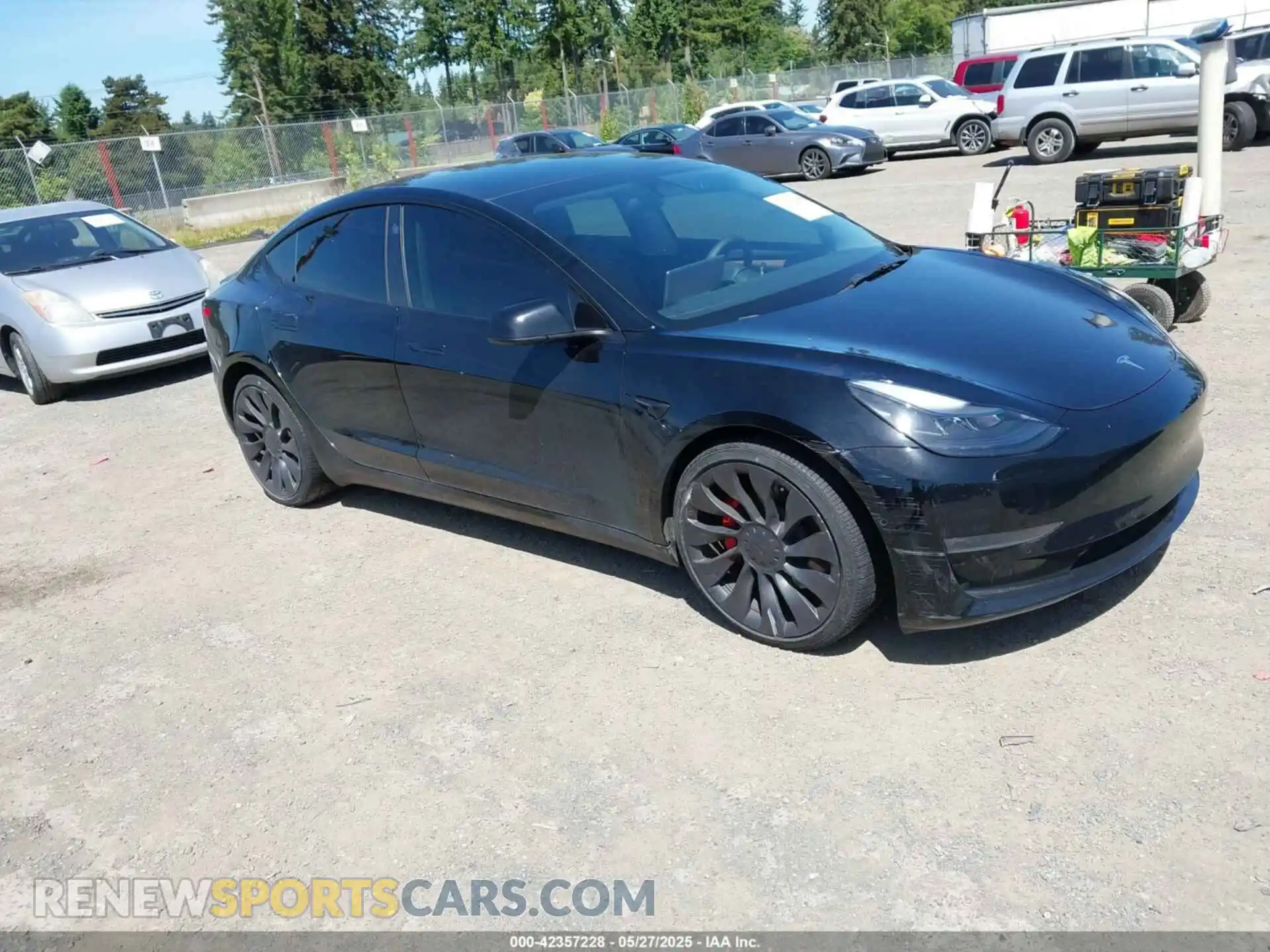 1 Photograph of a damaged car 5YJ3E1EC3NF348486 TESLA MODEL 3 2022
