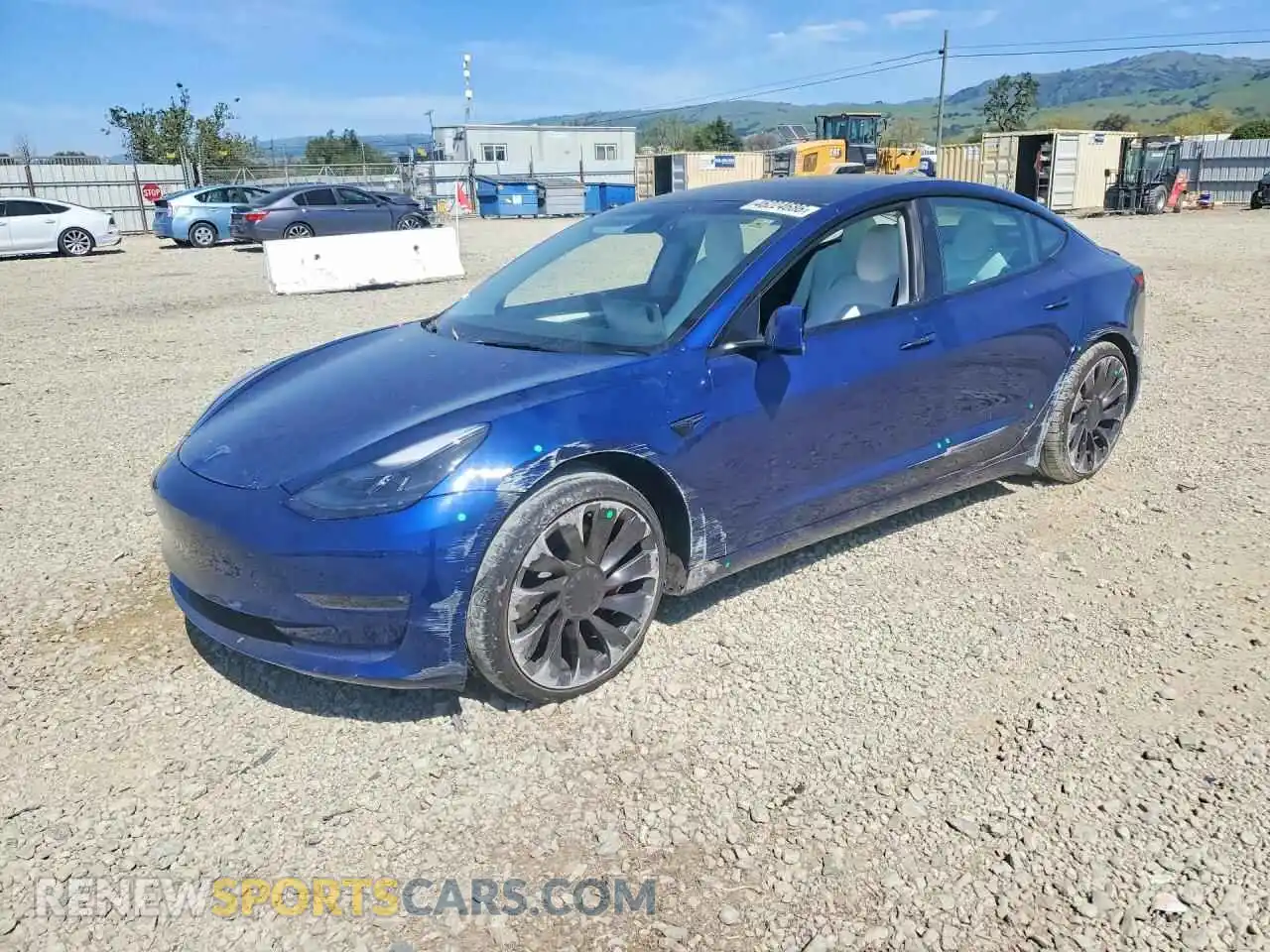 1 Photograph of a damaged car 5YJ3E1EC4NF122392 TESLA MODEL 3 2022