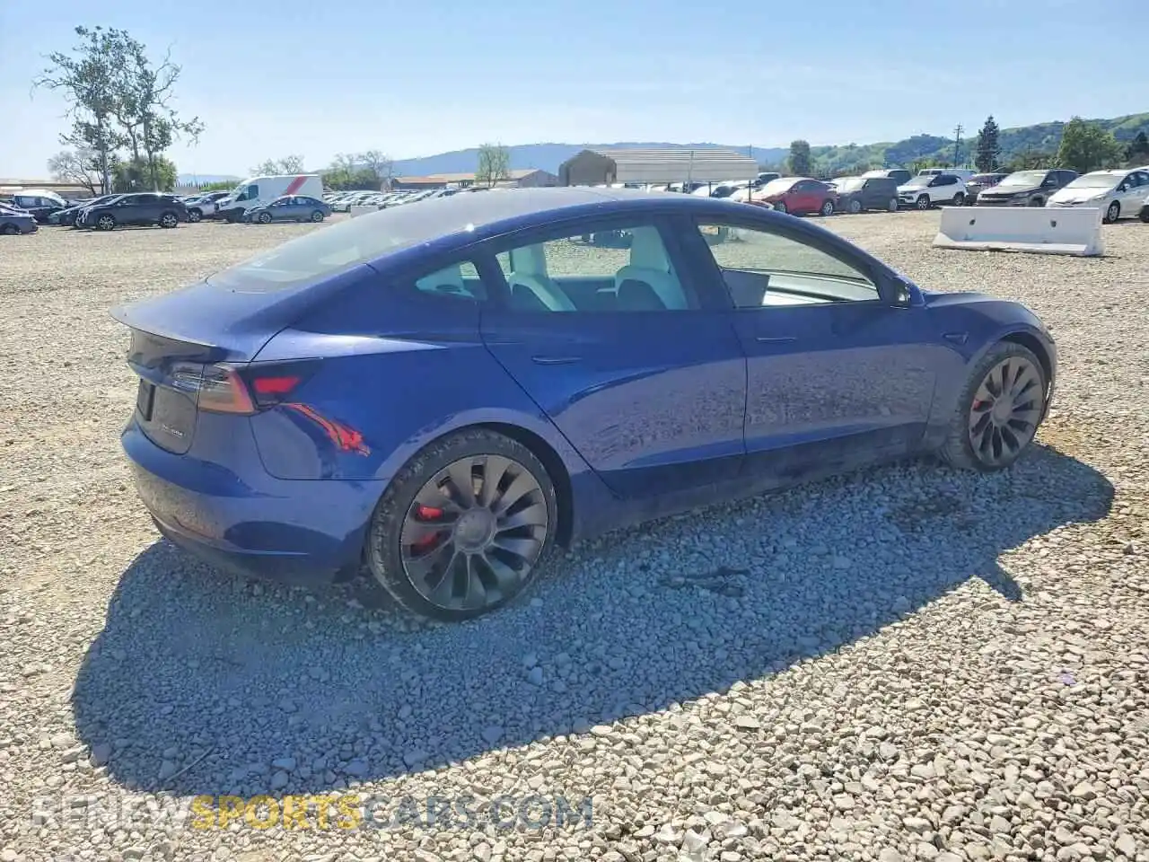 3 Photograph of a damaged car 5YJ3E1EC4NF122392 TESLA MODEL 3 2022