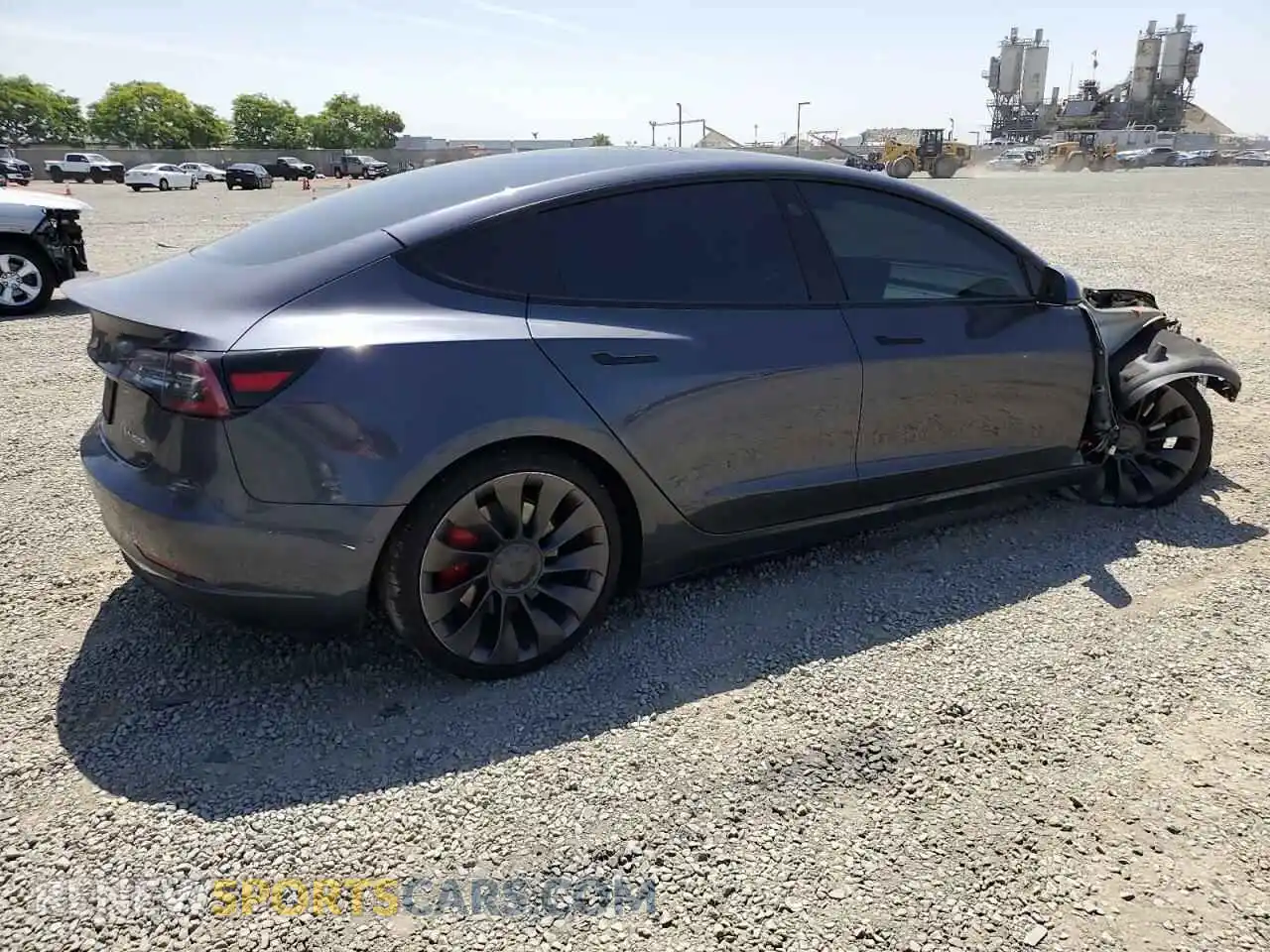 3 Photograph of a damaged car 5YJ3E1EC4NF177991 TESLA MODEL 3 2022