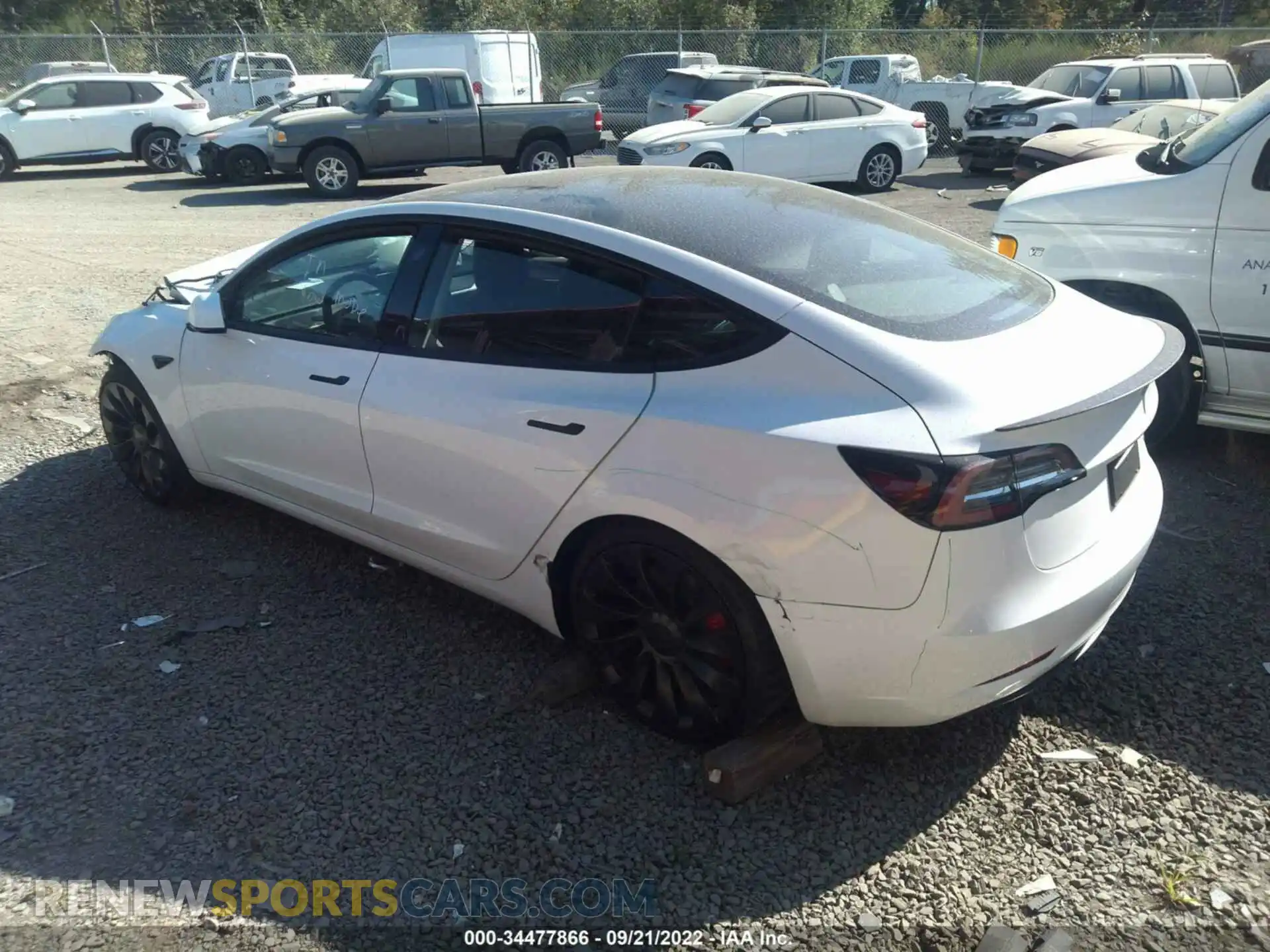 3 Photograph of a damaged car 5YJ3E1EC4NF269733 TESLA MODEL 3 2022