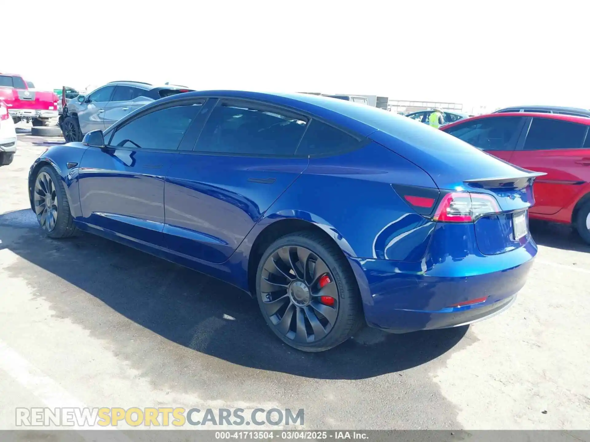 3 Photograph of a damaged car 5YJ3E1EC4NF347055 TESLA MODEL 3 2022