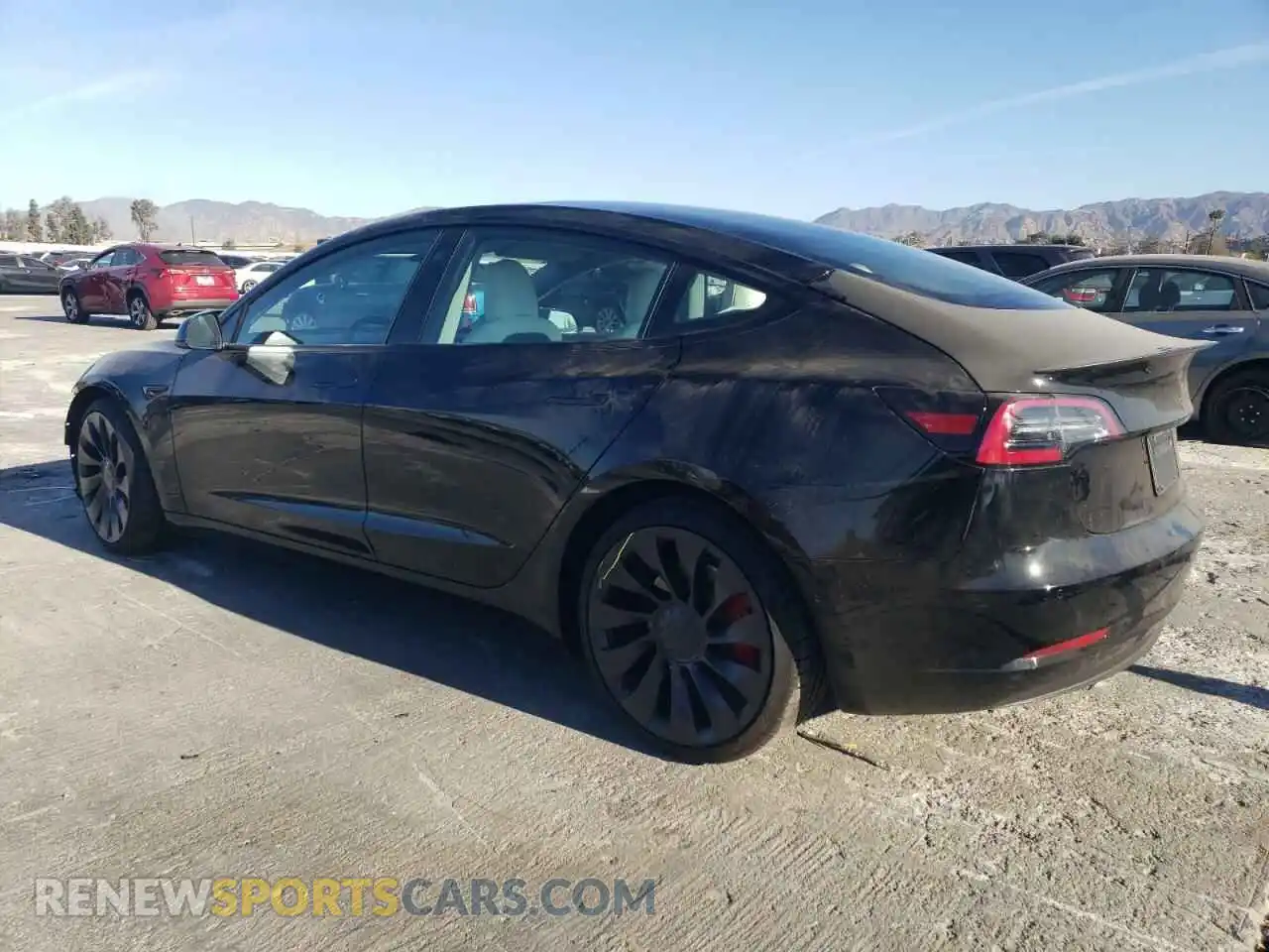 2 Photograph of a damaged car 5YJ3E1EC5NF120456 TESLA MODEL 3 2022