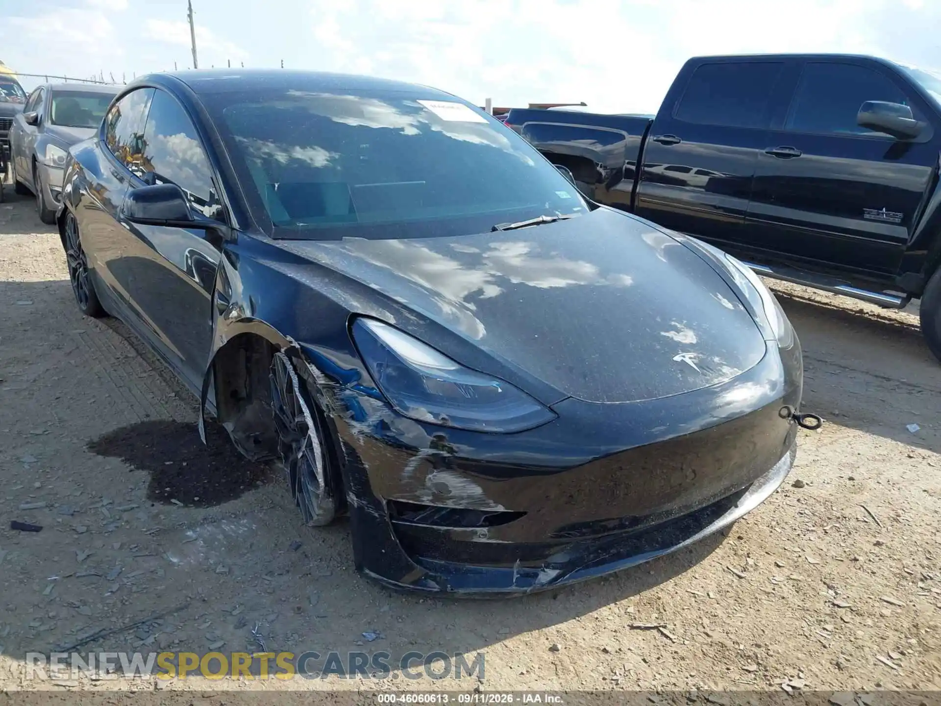 1 Photograph of a damaged car 5YJ3E1EC5NF295273 TESLA MODEL 3 2022