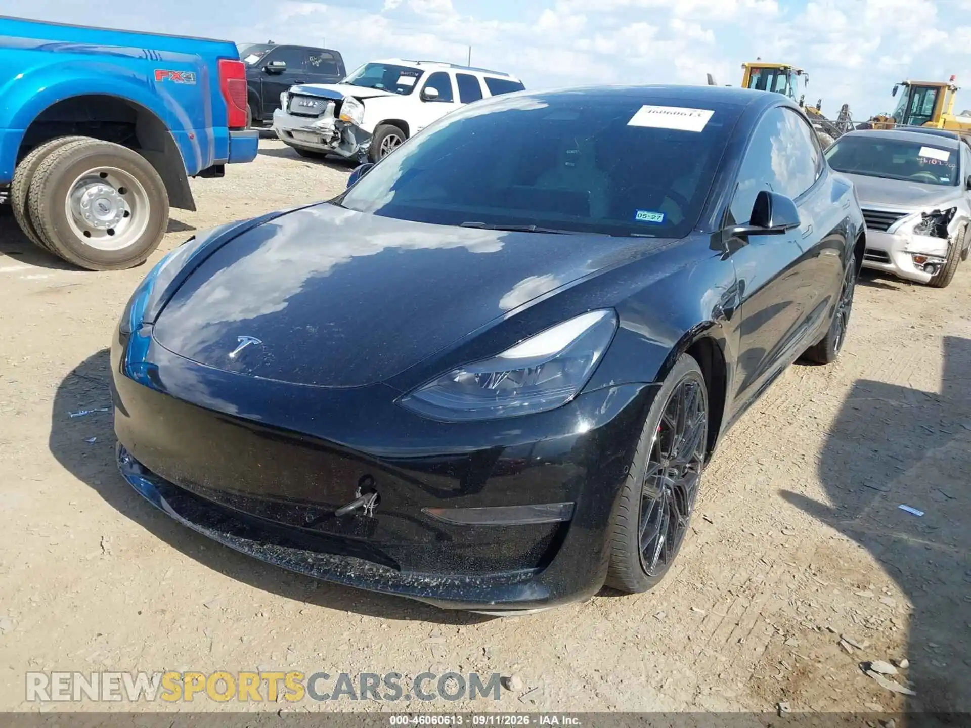 2 Photograph of a damaged car 5YJ3E1EC5NF295273 TESLA MODEL 3 2022