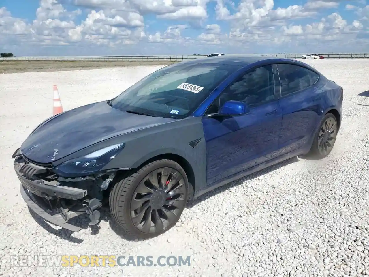 1 Photograph of a damaged car 5YJ3E1EC5NF329972 TESLA MODEL 3 2022