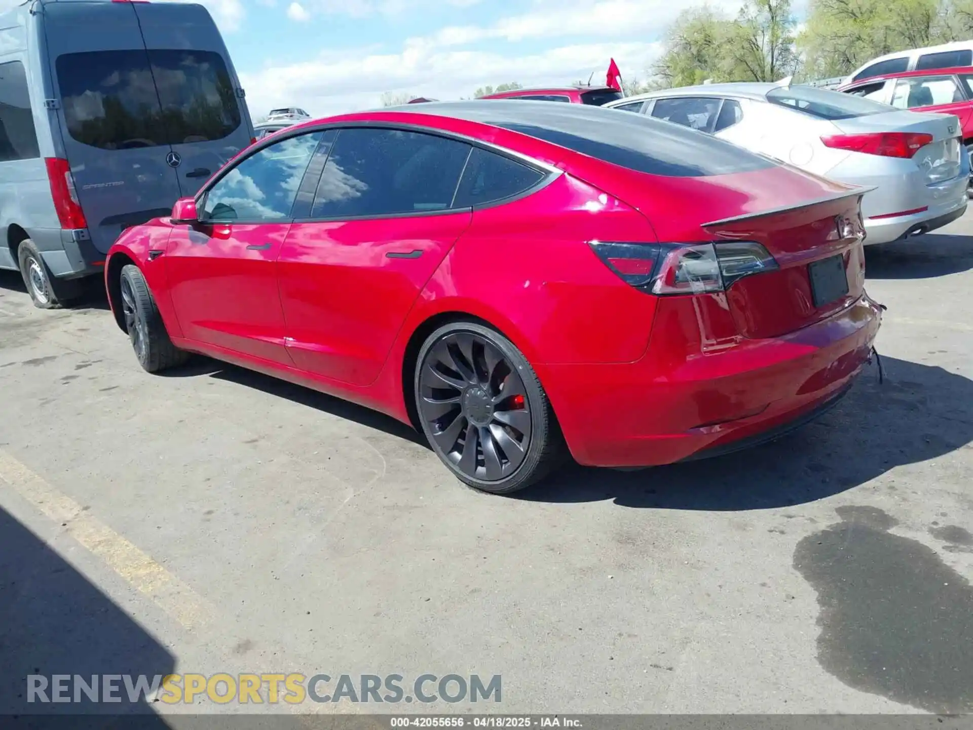3 Photograph of a damaged car 5YJ3E1EC6NF127433 TESLA MODEL 3 2022