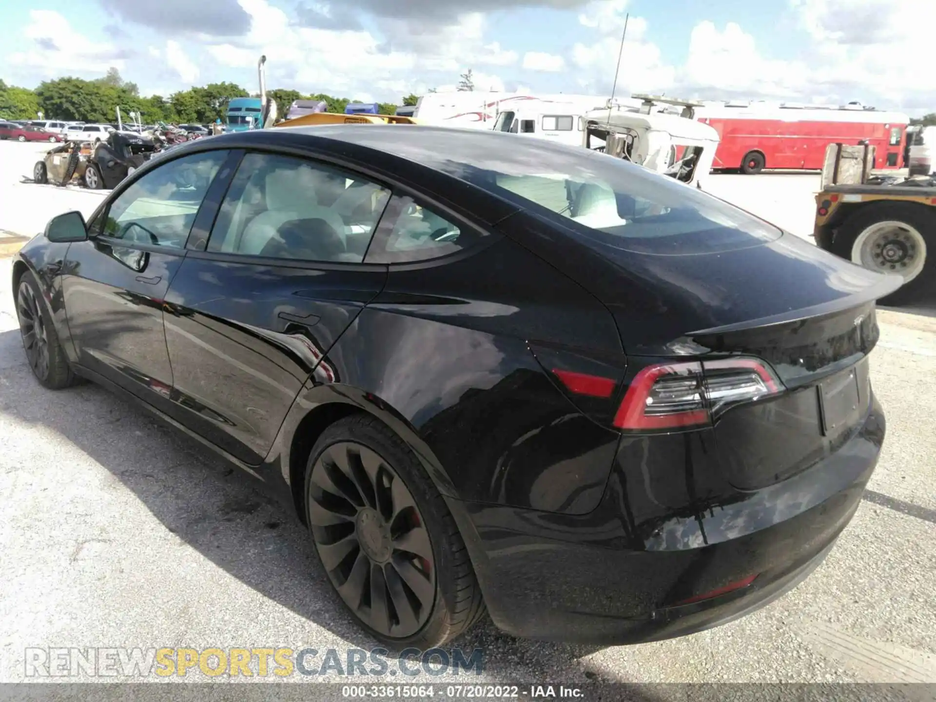 3 Photograph of a damaged car 5YJ3E1EC6NF163302 TESLA MODEL 3 2022
