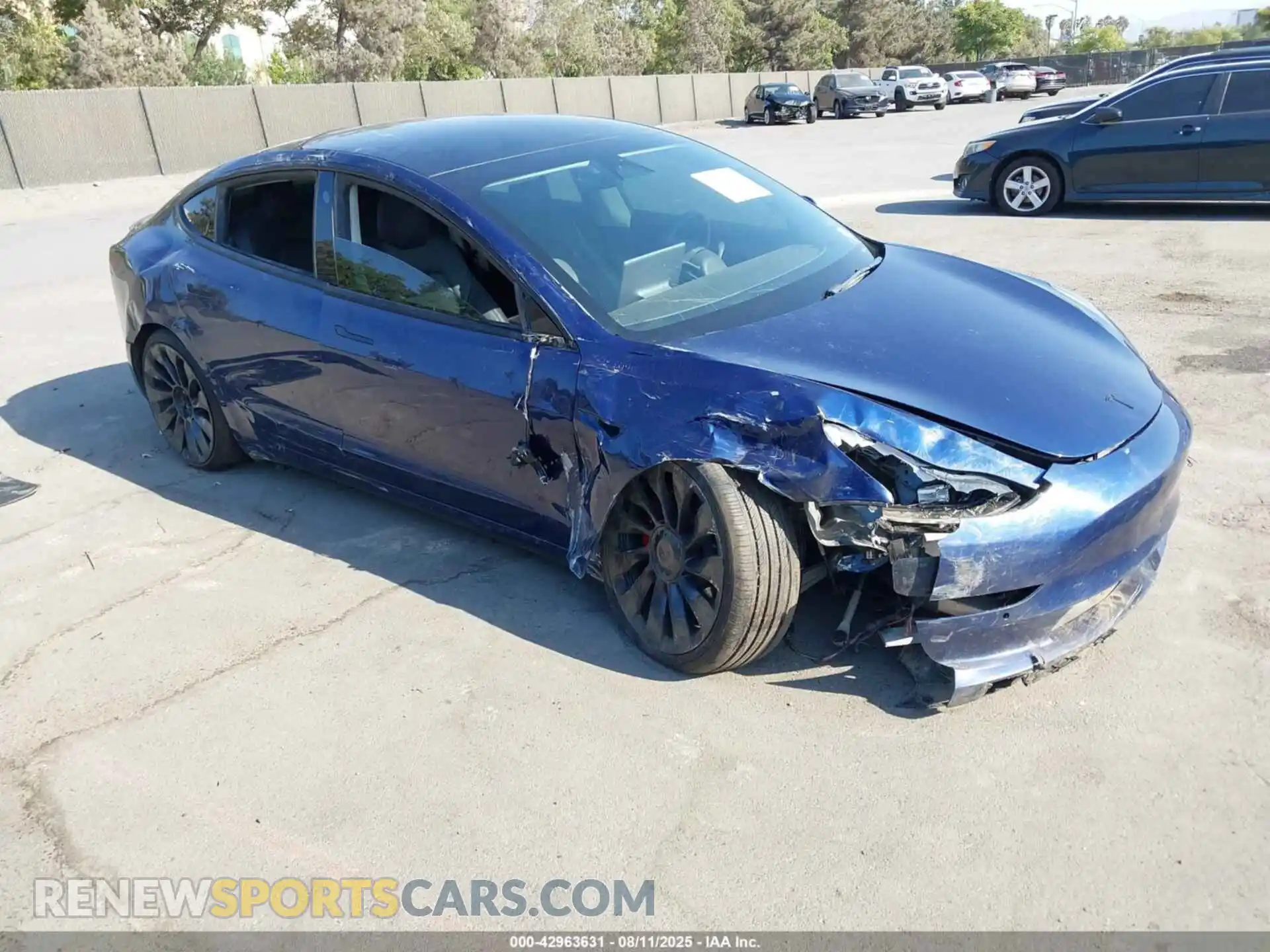 1 Photograph of a damaged car 5YJ3E1EC6NF164949 TESLA MODEL 3 2022