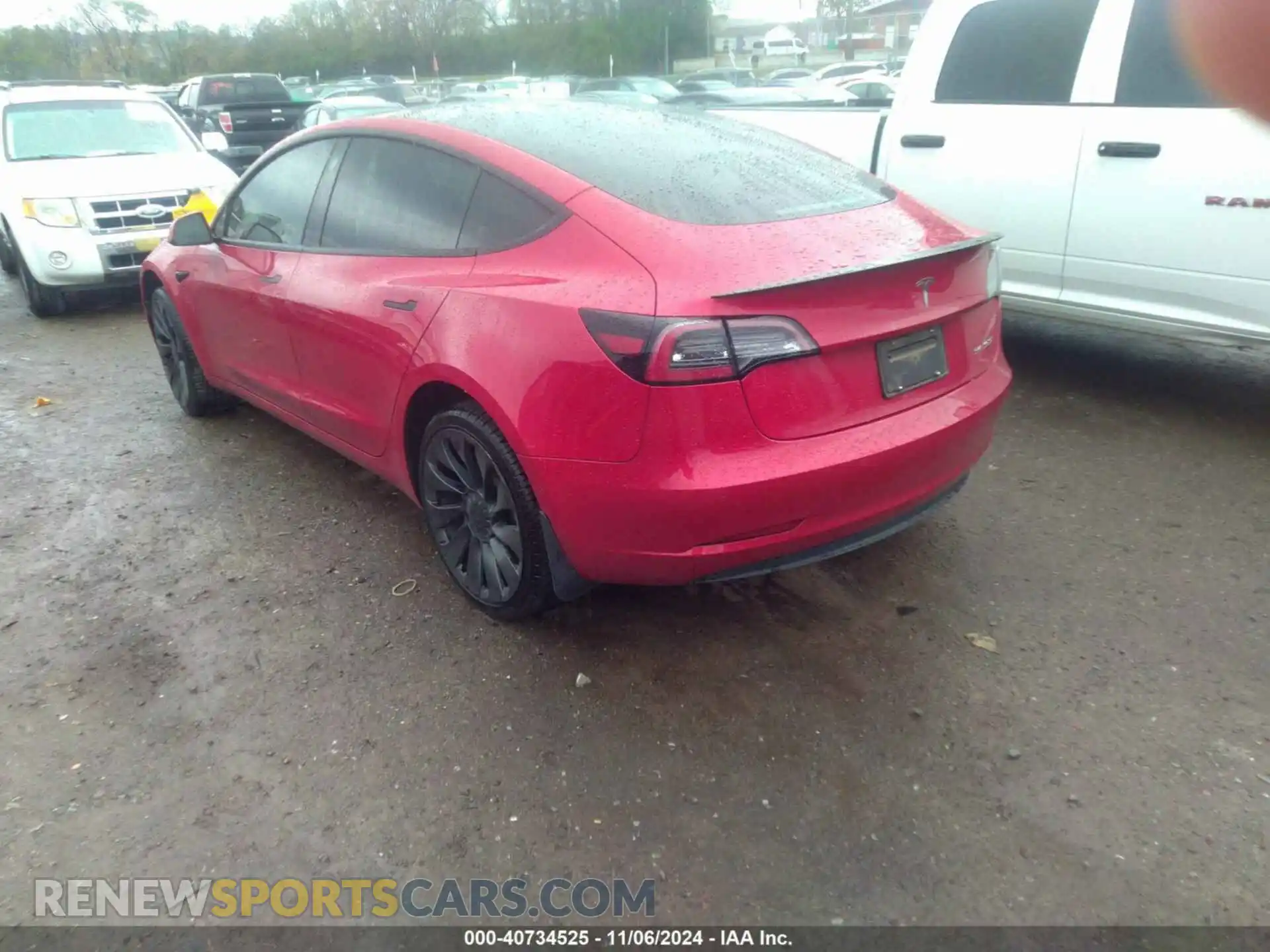 3 Photograph of a damaged car 5YJ3E1EC6NF165731 TESLA MODEL 3 2022