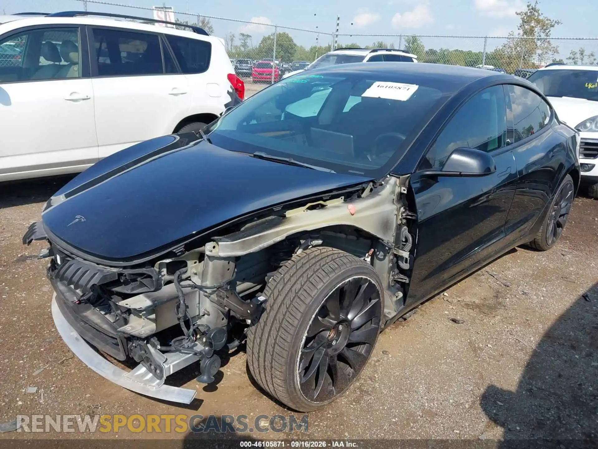 2 Фотография поврежденного автомобиля 5YJ3E1EC6NF203605 TESLA MODEL 3 2022