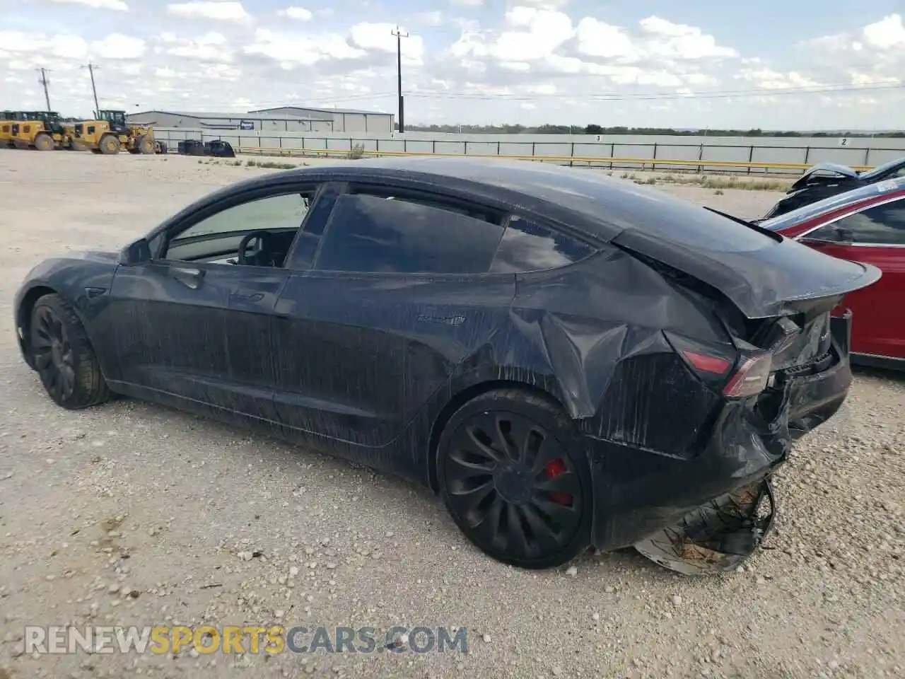2 Photograph of a damaged car 5YJ3E1EC6NF264758 TESLA MODEL 3 2022