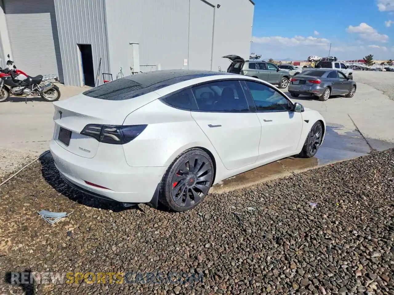 3 Photograph of a damaged car 5YJ3E1EC6NF295380 TESLA MODEL 3 2022