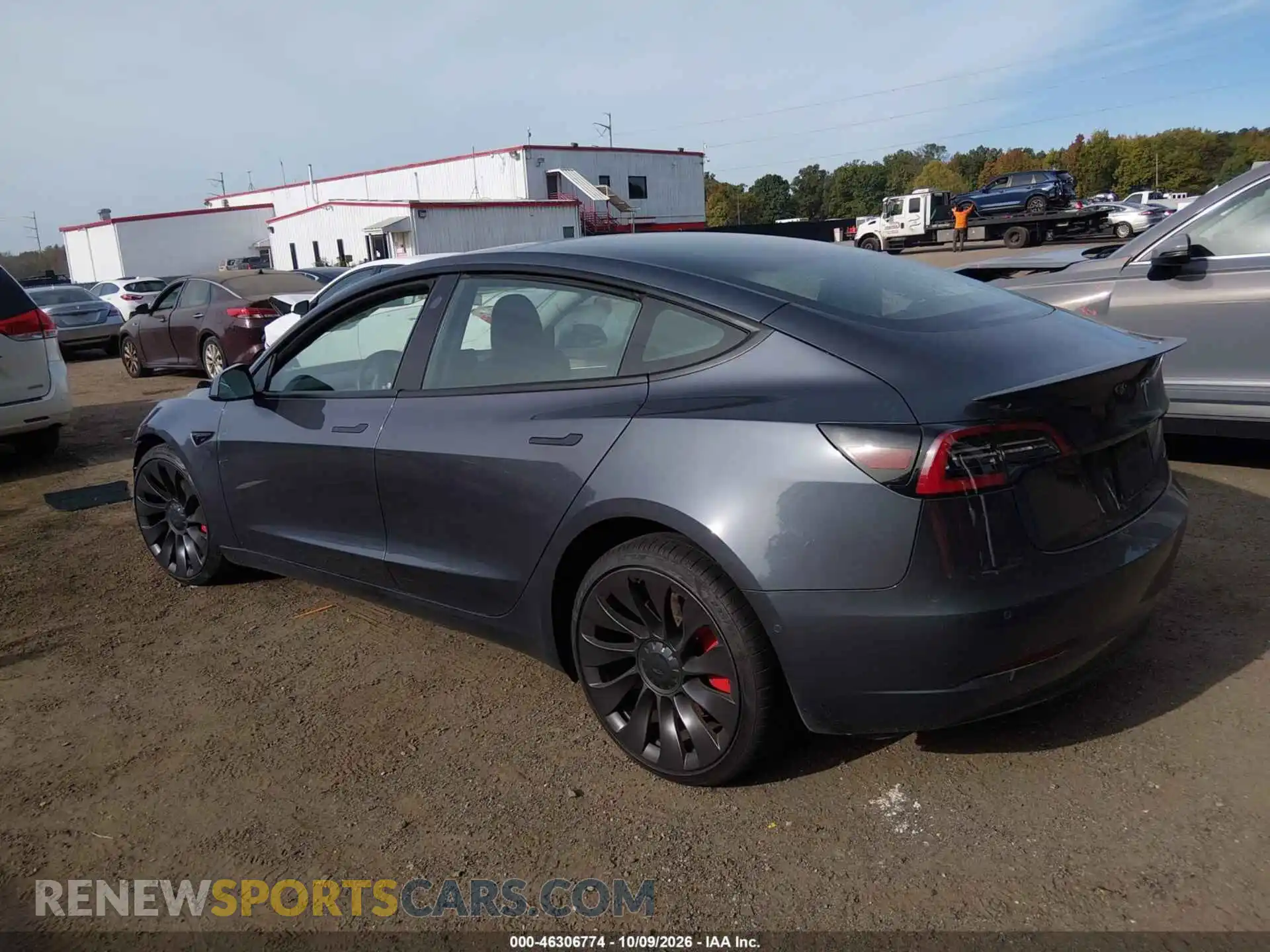 3 fotografías del automóvil dañado 5YJ3E1EC6NF336140 TESLA MODEL 3 2022