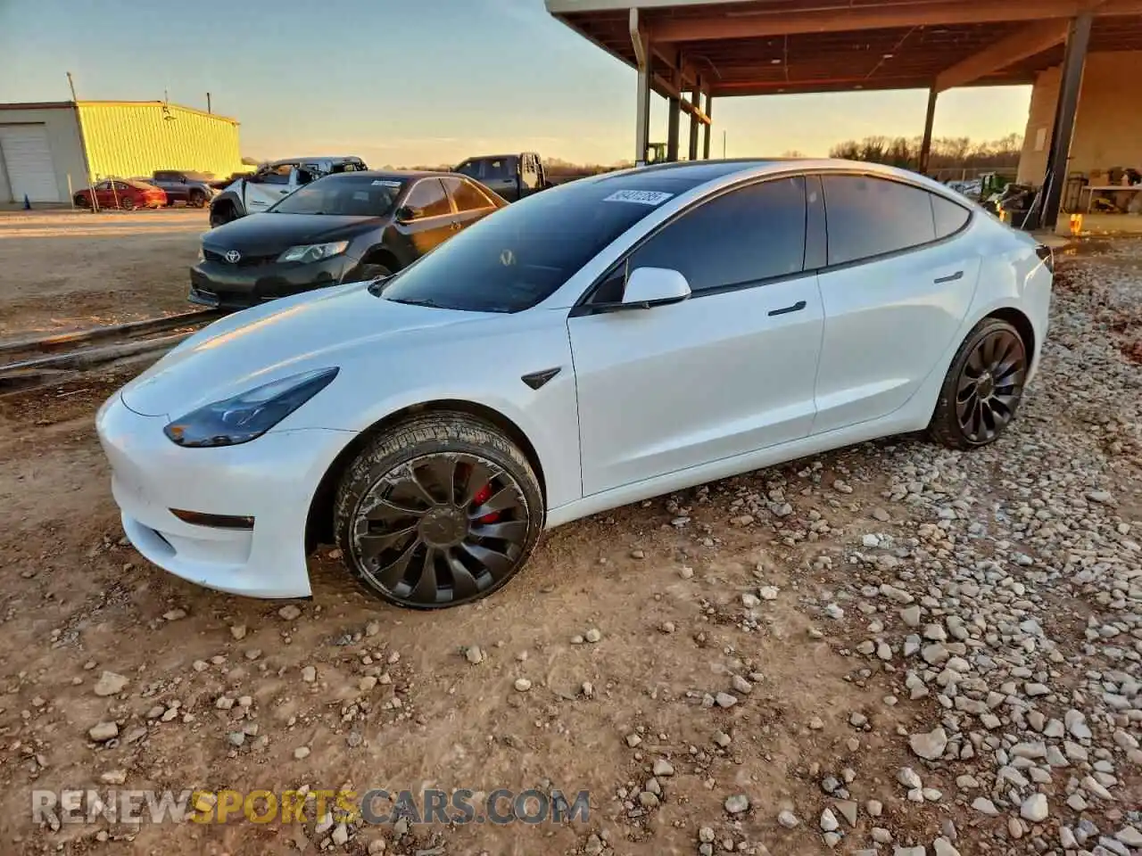 1 Photograph of a damaged car 5YJ3E1EC6NF348529 TESLA MODEL 3 2022