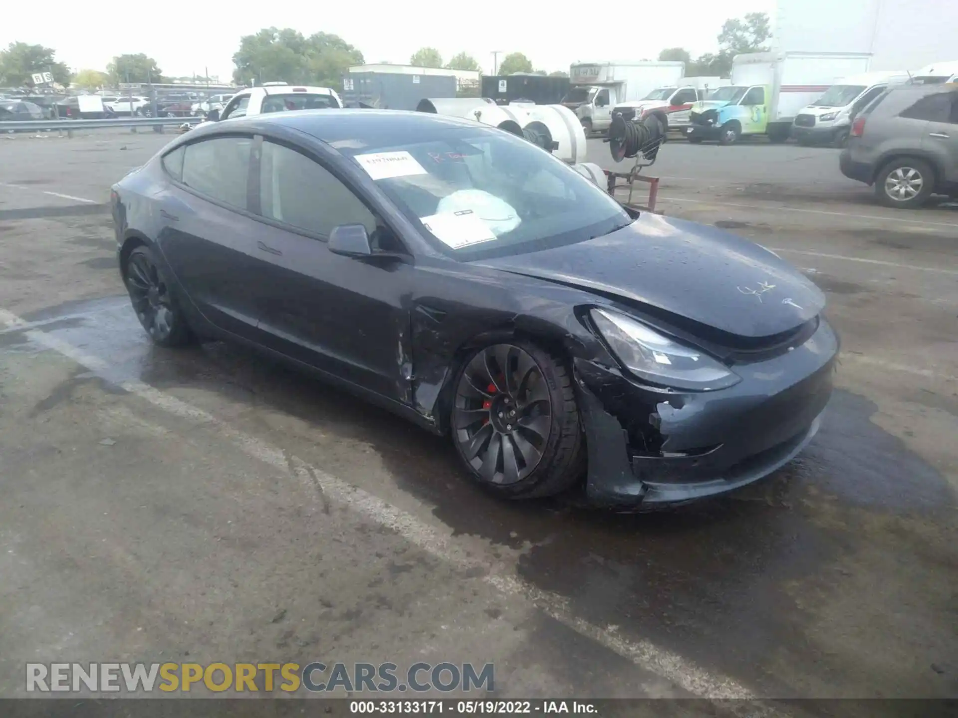 1 fotografías del automóvil dañado 5YJ3E1EC7NF103271 TESLA MODEL 3 2022