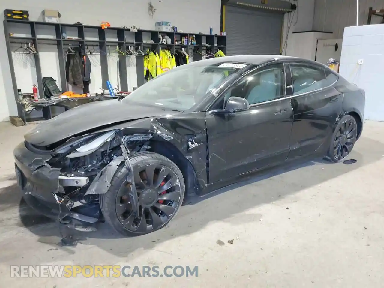 1 Photograph of a damaged car 5YJ3E1EC7NF104209 TESLA MODEL 3 2022