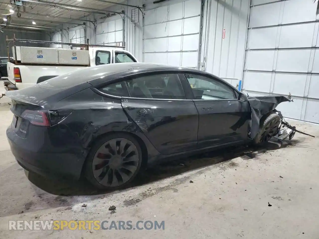 3 Photograph of a damaged car 5YJ3E1EC7NF104209 TESLA MODEL 3 2022